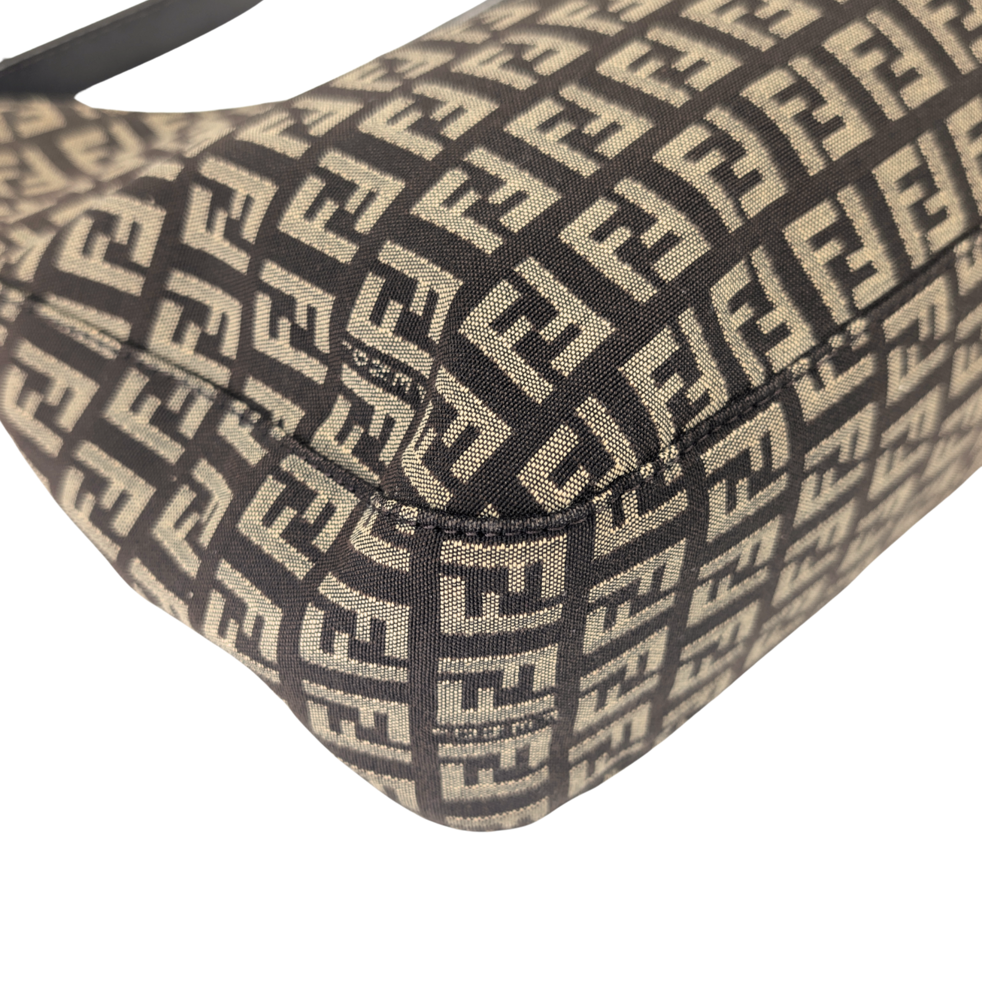 Fendi Zucchino Mamma Canvas Shoulder Bag