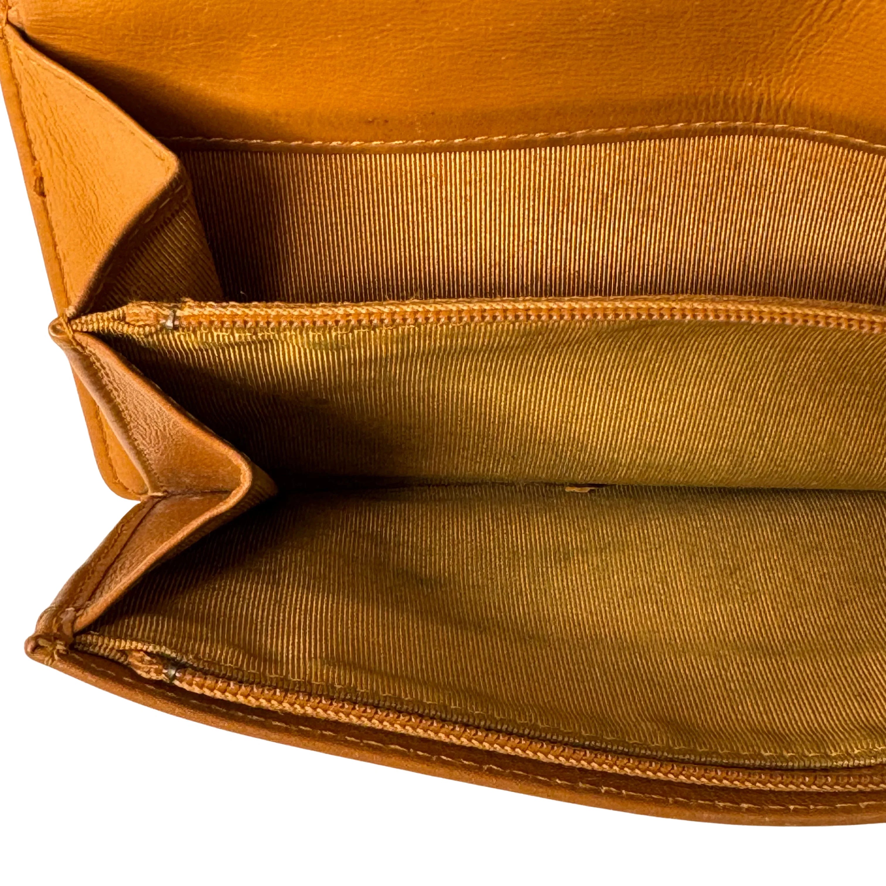 Chanel Caviar Leather Long Wallet Mustard - Lost Designer