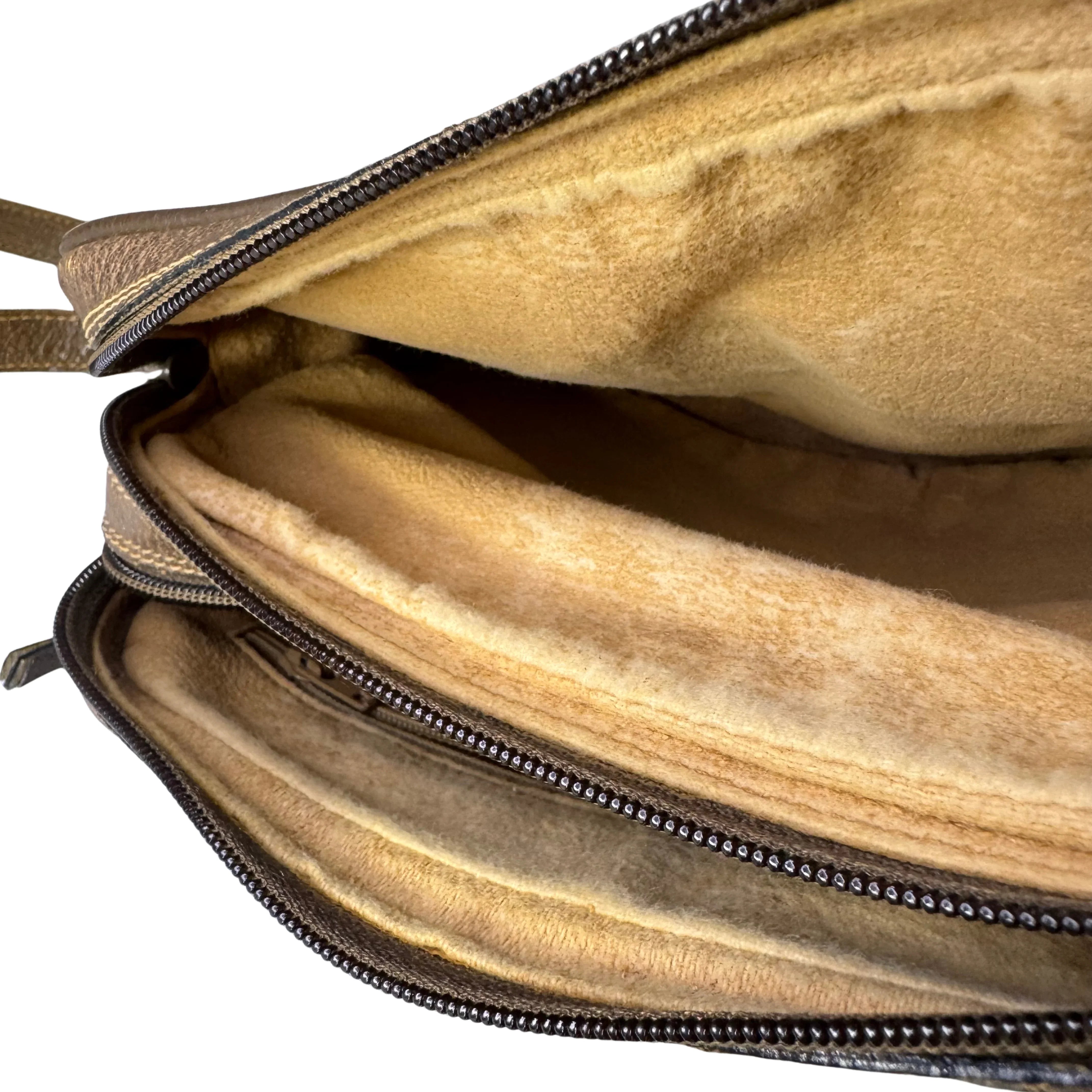 Gucci GG Supreme Crossbody Messenger Bag Beige - Lost Designer