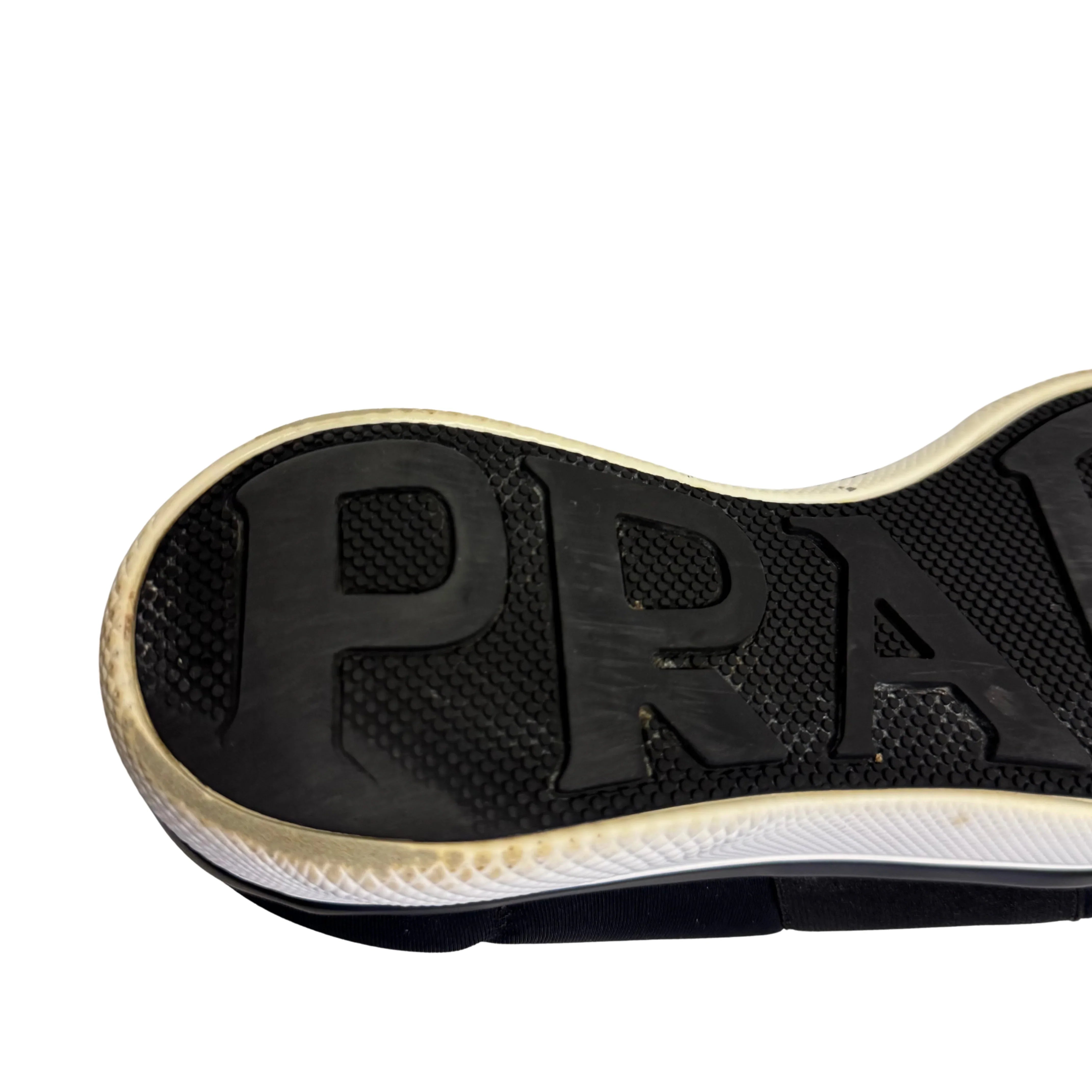Prada Black x Navy Neoprene Sneakers size 36