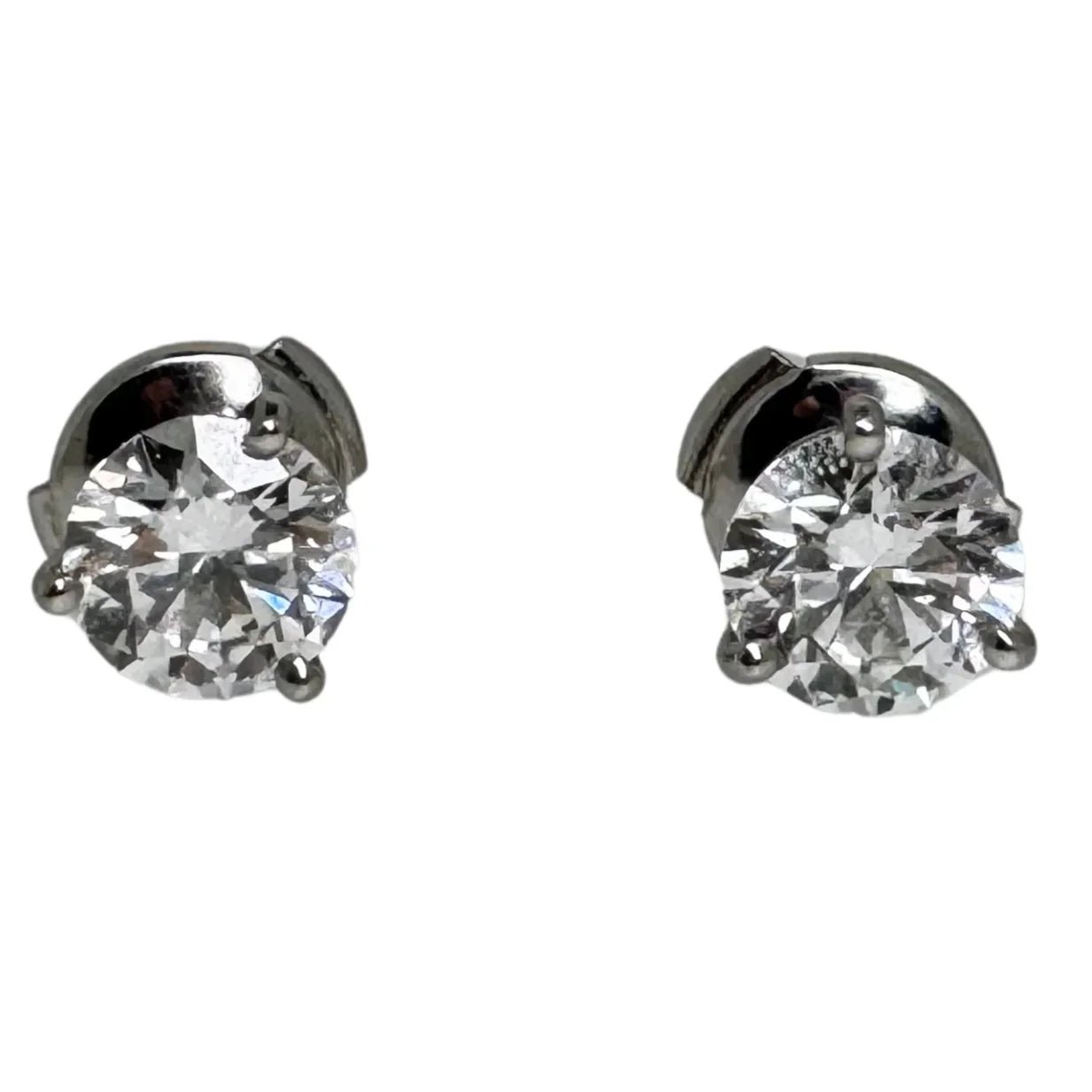 Tiffany & Co. 2.07ct Diamond Stud Earrings in Platinum