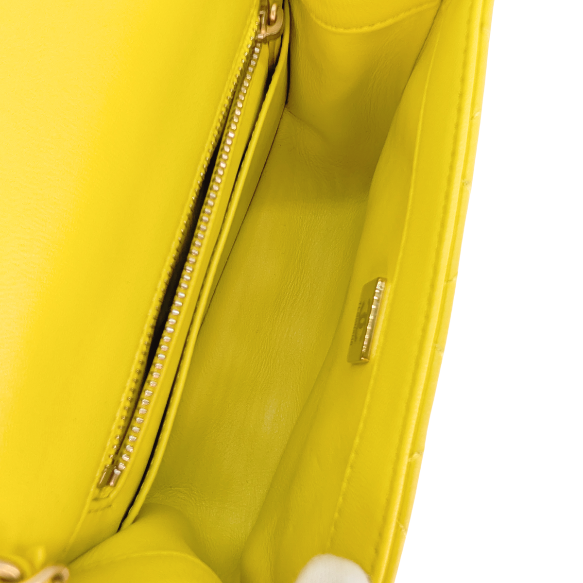 Chanel Pearl Crush Mini Flap Bag Yellow