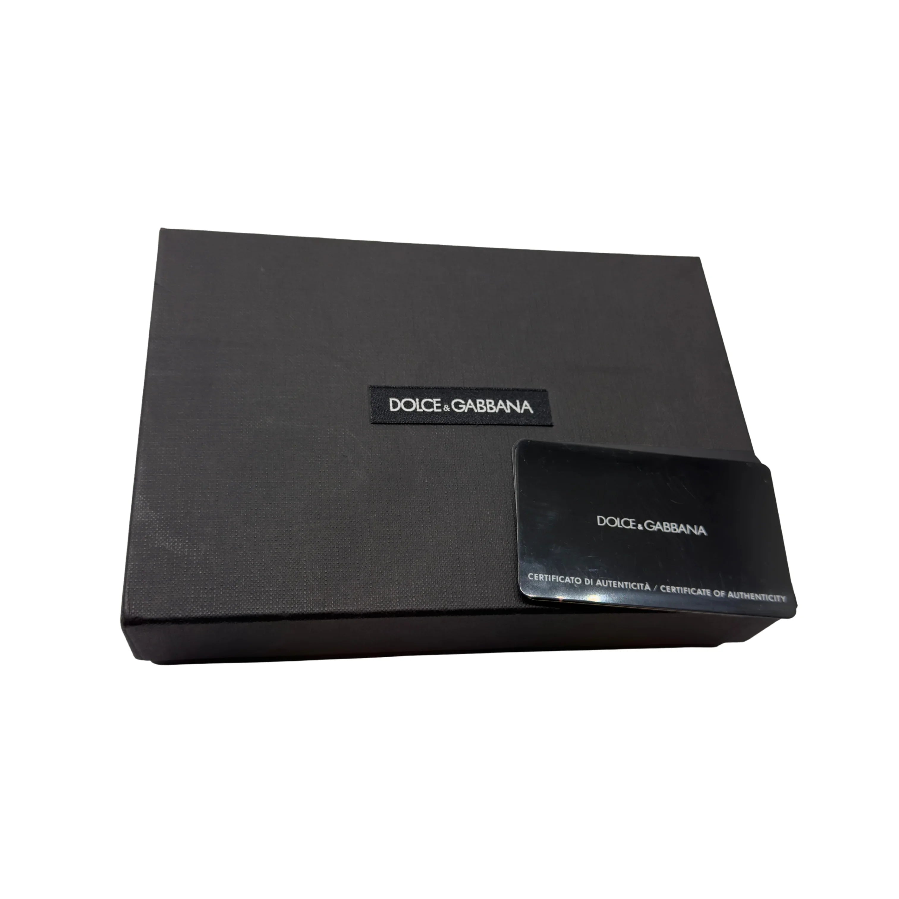 Dolce & Gabbana Leopard Print Leather Wallet Khaki - Lost Designer