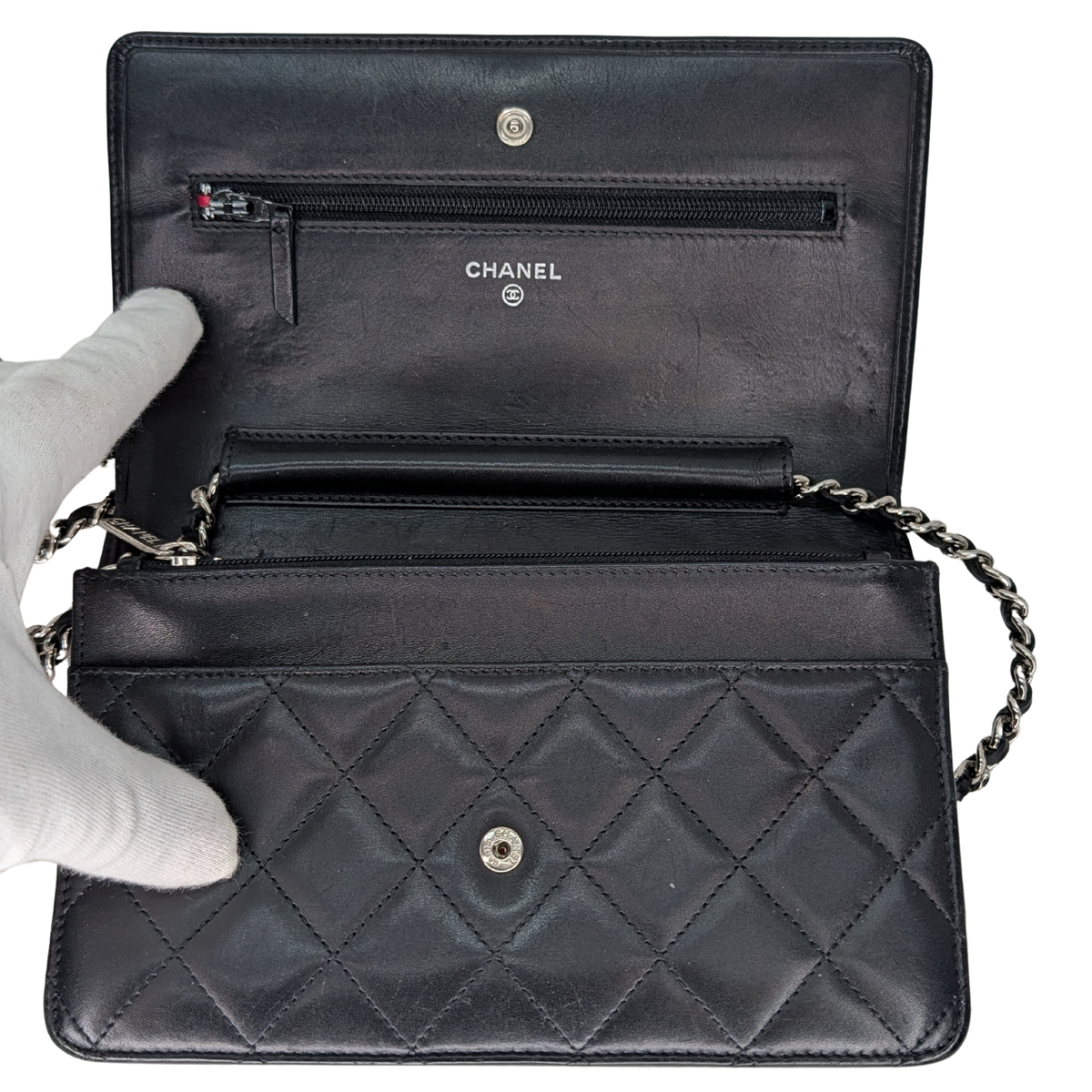 Chanel Wallet on Chain WOC Cambon Black