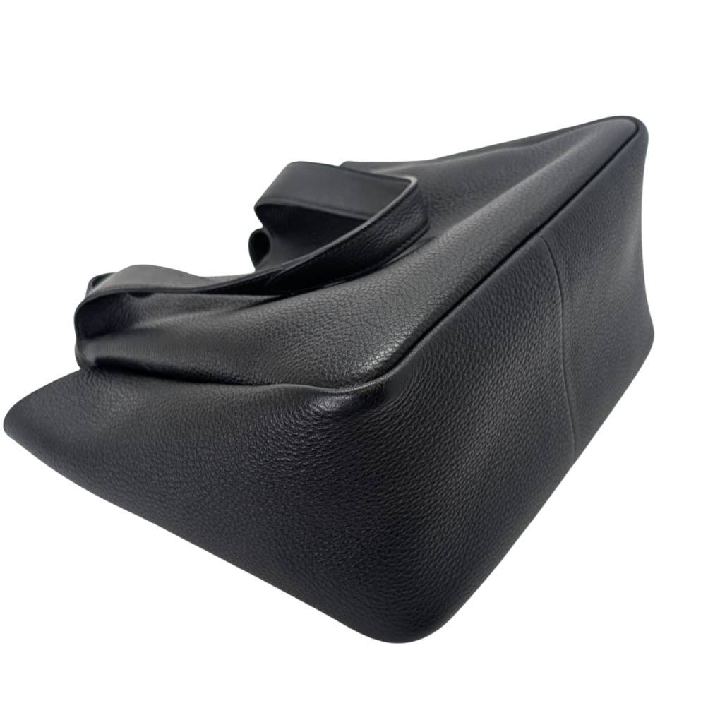 Prada Daino Soft Medium Dynamique Tote Bag Black