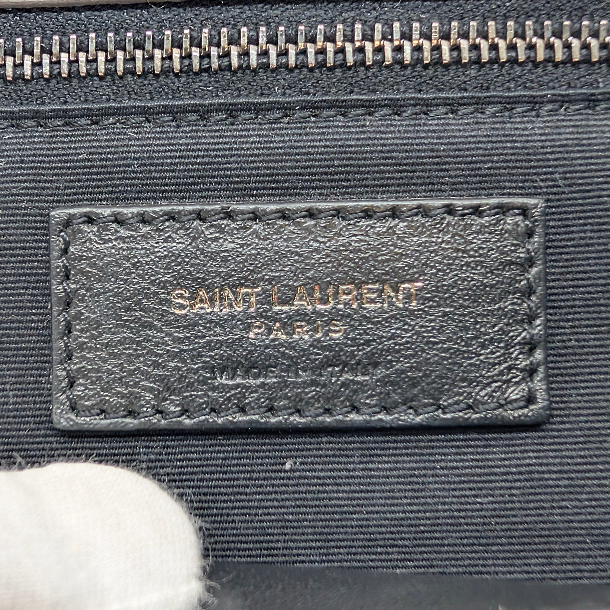 Yves Saint Laurent Crinkled Calfskin Matelasse Monogram Medium Niki Bag