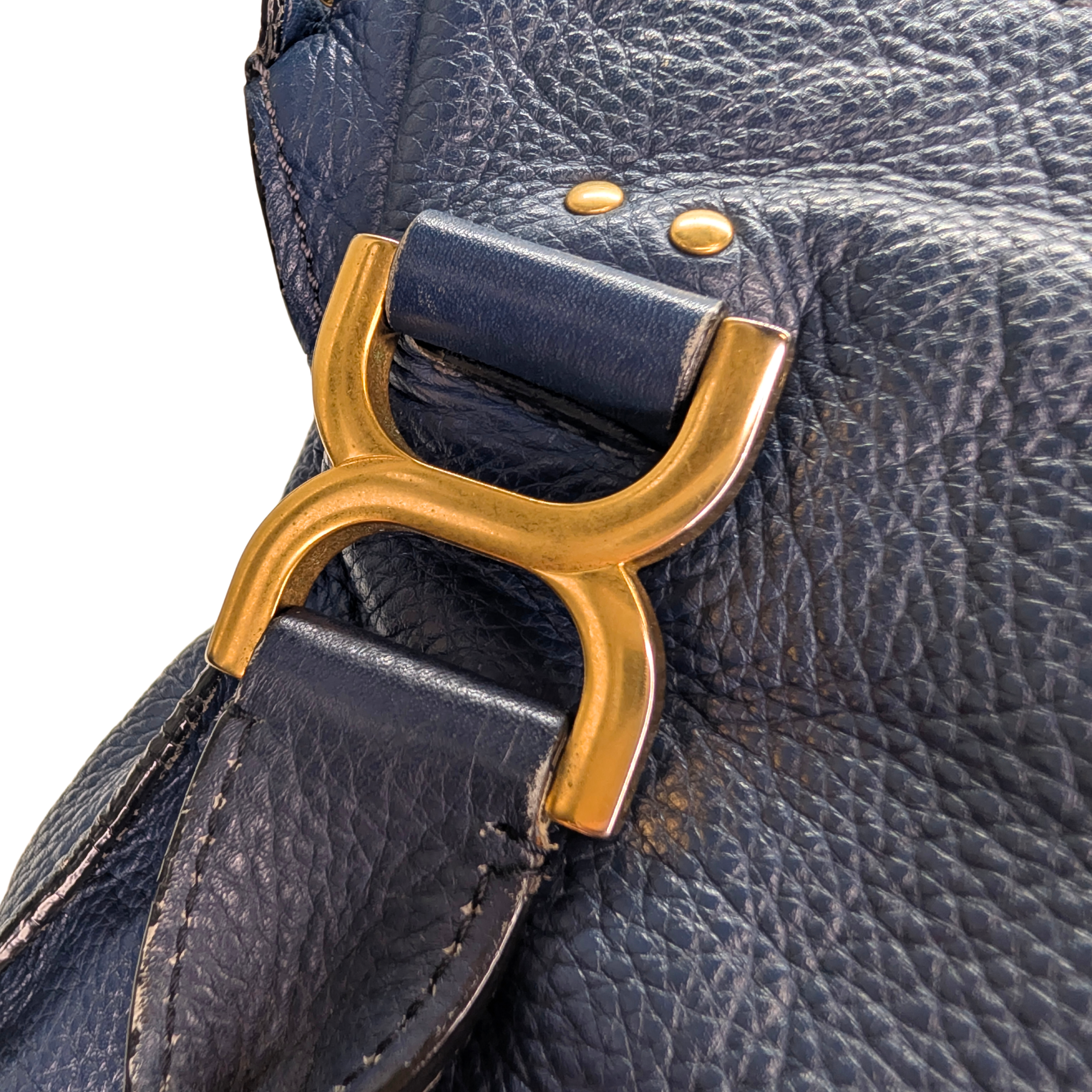 Chloe Marcie Messenger Bag Navy Blue