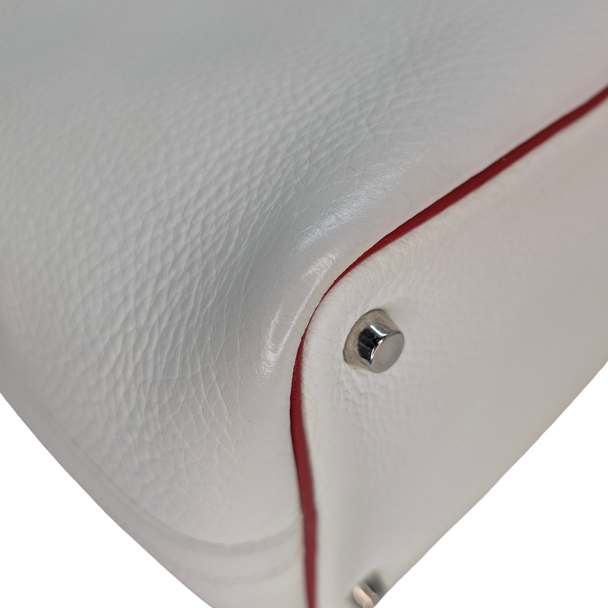 Hermès Picotin Lock PM 18 Bag Stamp J Beton/White