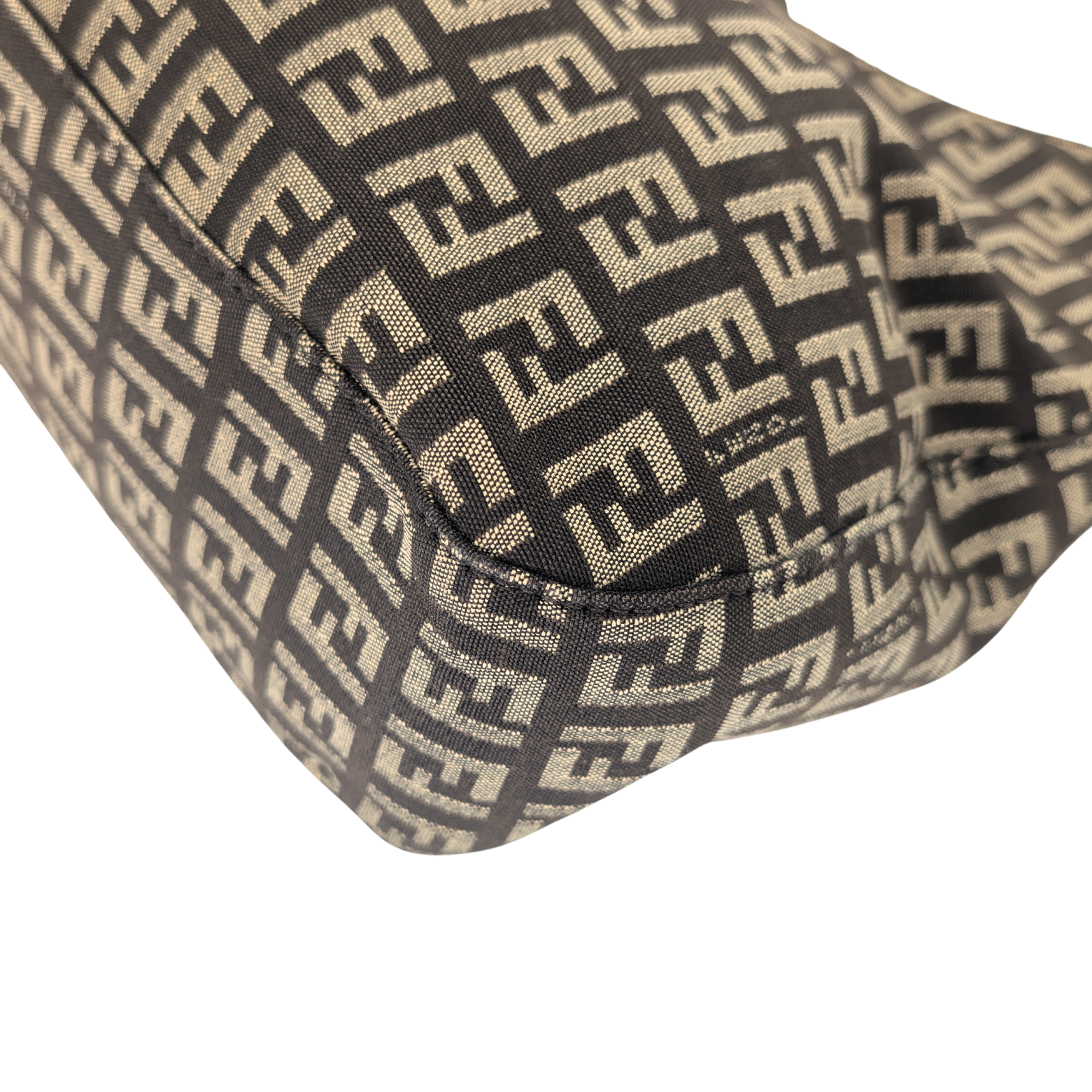 Fendi Zucchino Mamma Canvas Shoulder Bag