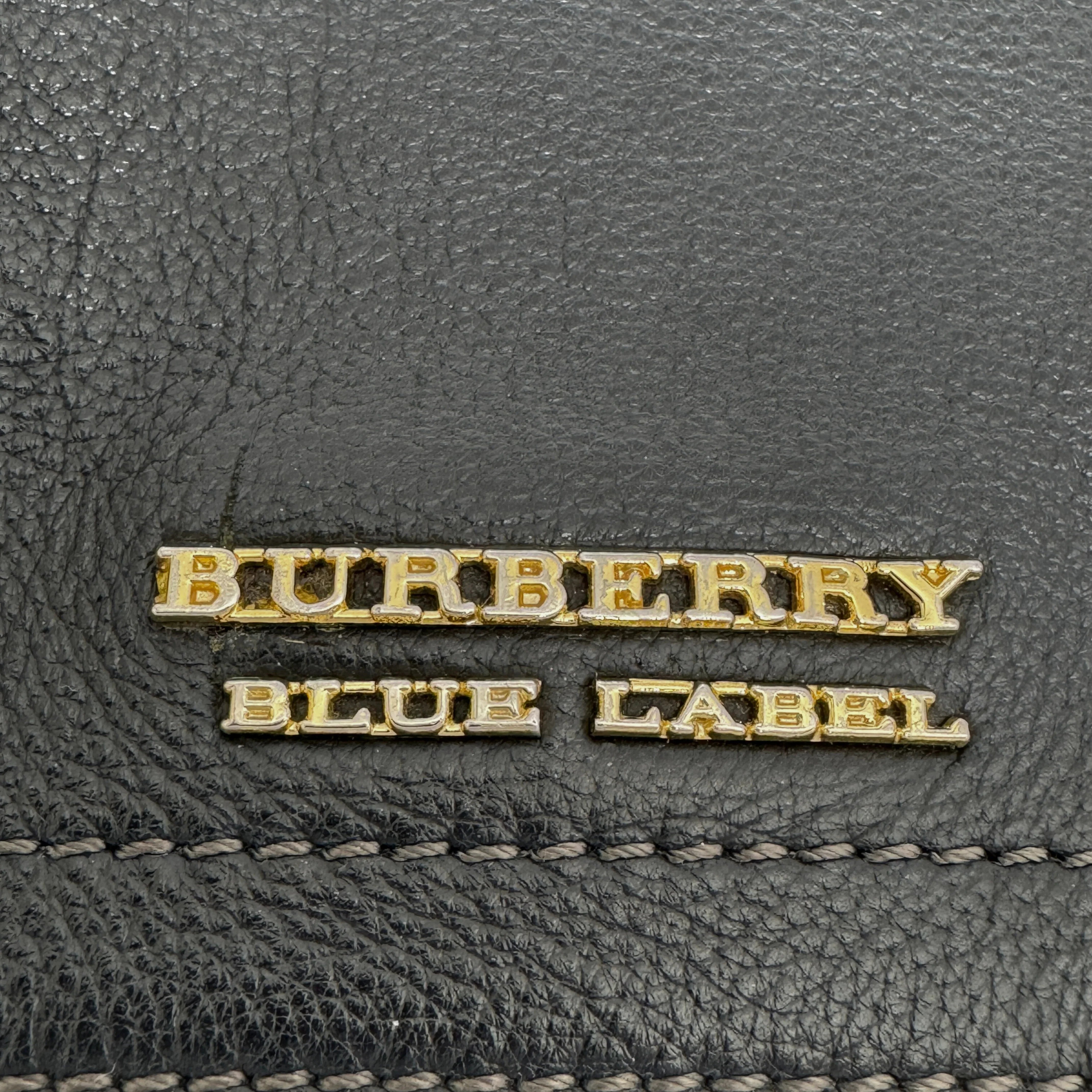 Burberry Blue Label Crossbody Bag Leather Black - Lost Designer
