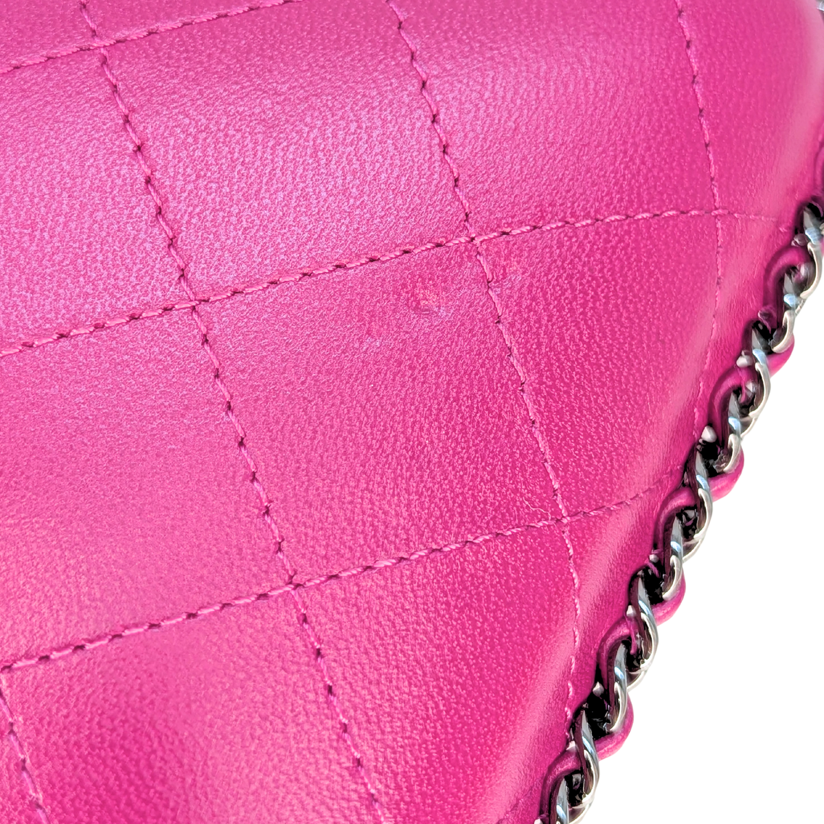 Chanel Lambskin Quilted Chain Around Phone Holder