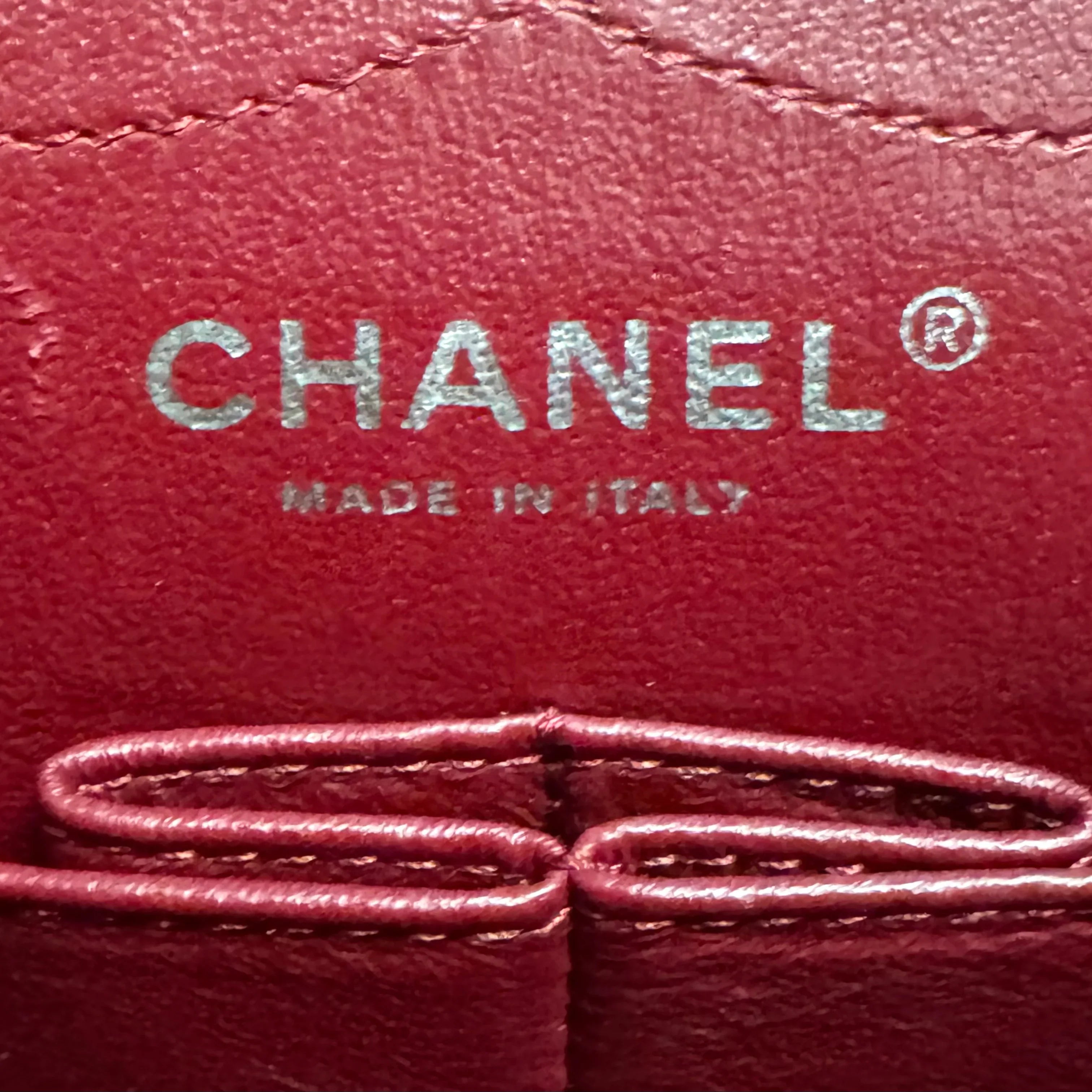 Chanel Flap Patent Calfskin Quilted 2.55 Reissue 227 Deep Red - Lost Designer