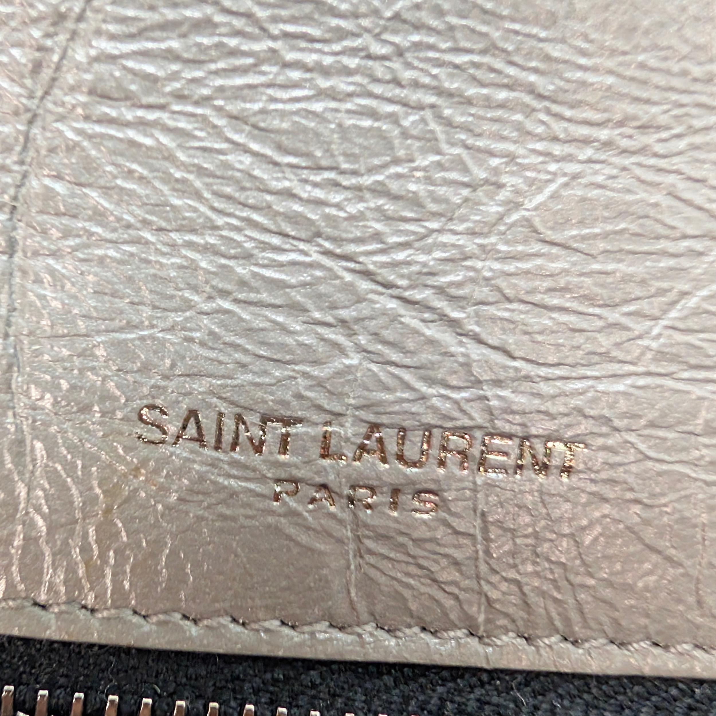 Yves Saint Laurent Crinkled Calfskin Matelasse Monogram Medium Niki Bag