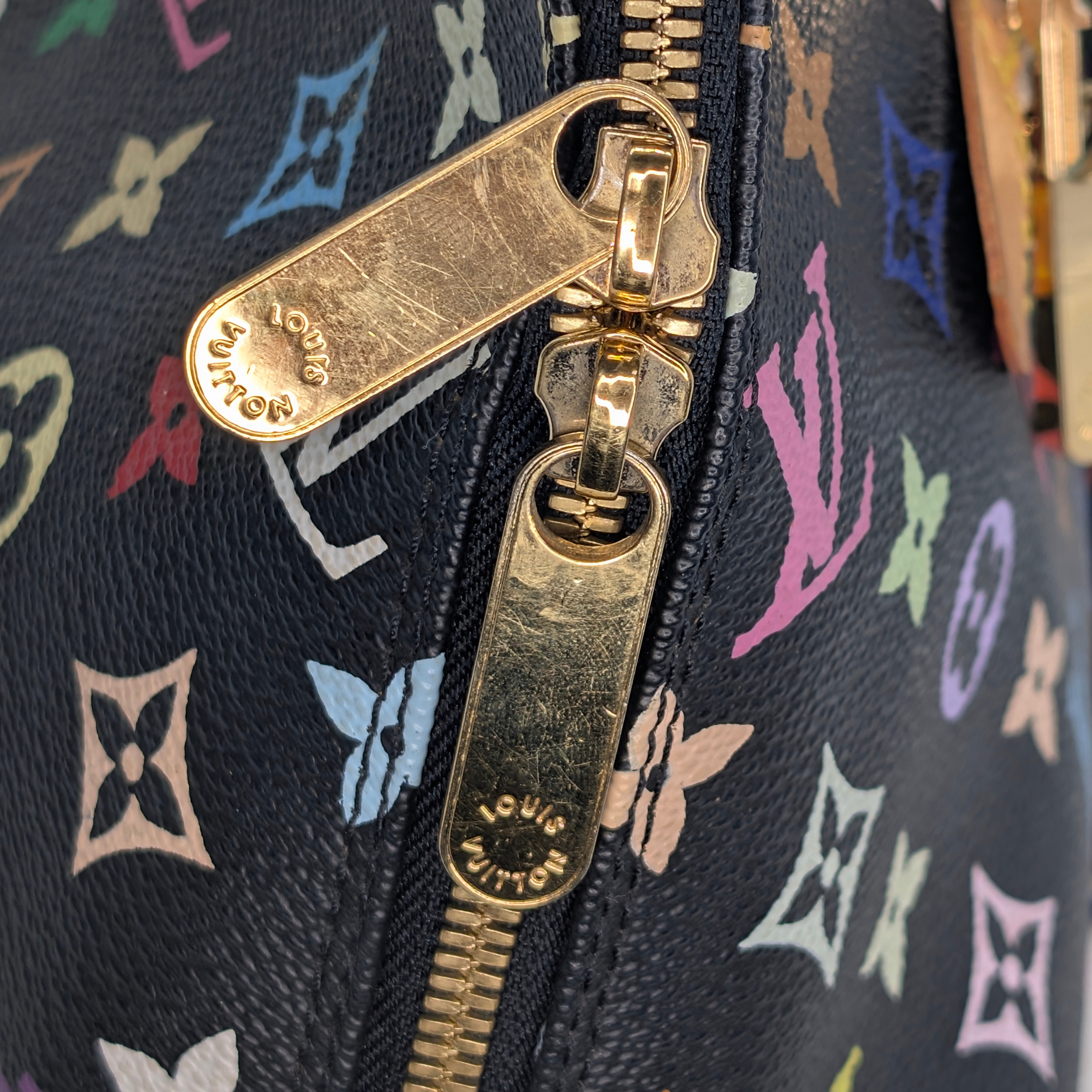 Louis Vuitton Takashi Murakami Alma PM Bag Black Monogram Multicolore