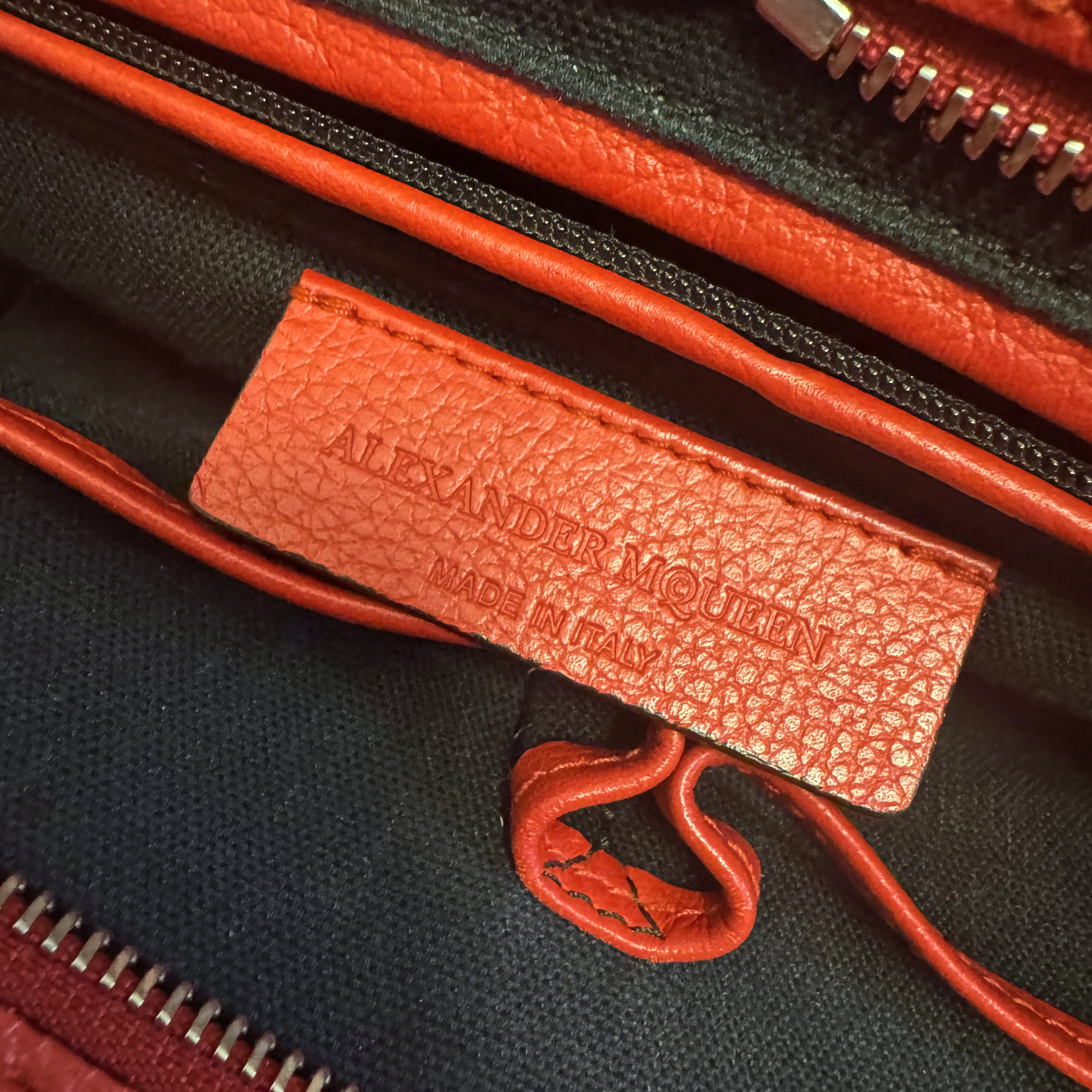 Alexander McQueen Padlock Skull Tote Bag Red