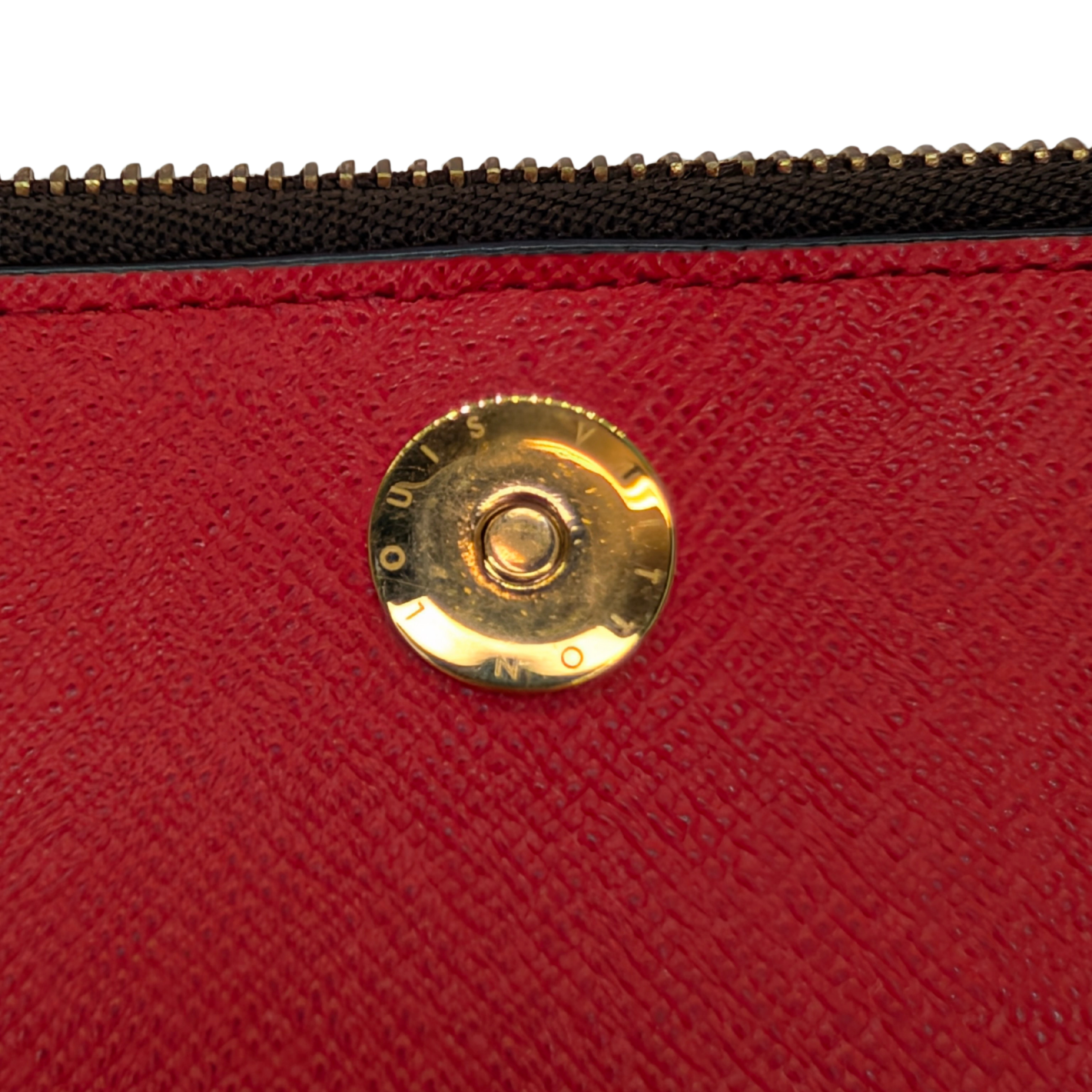 Louis Vuitton Coquelicot Monogram Canvas Adele Wallet