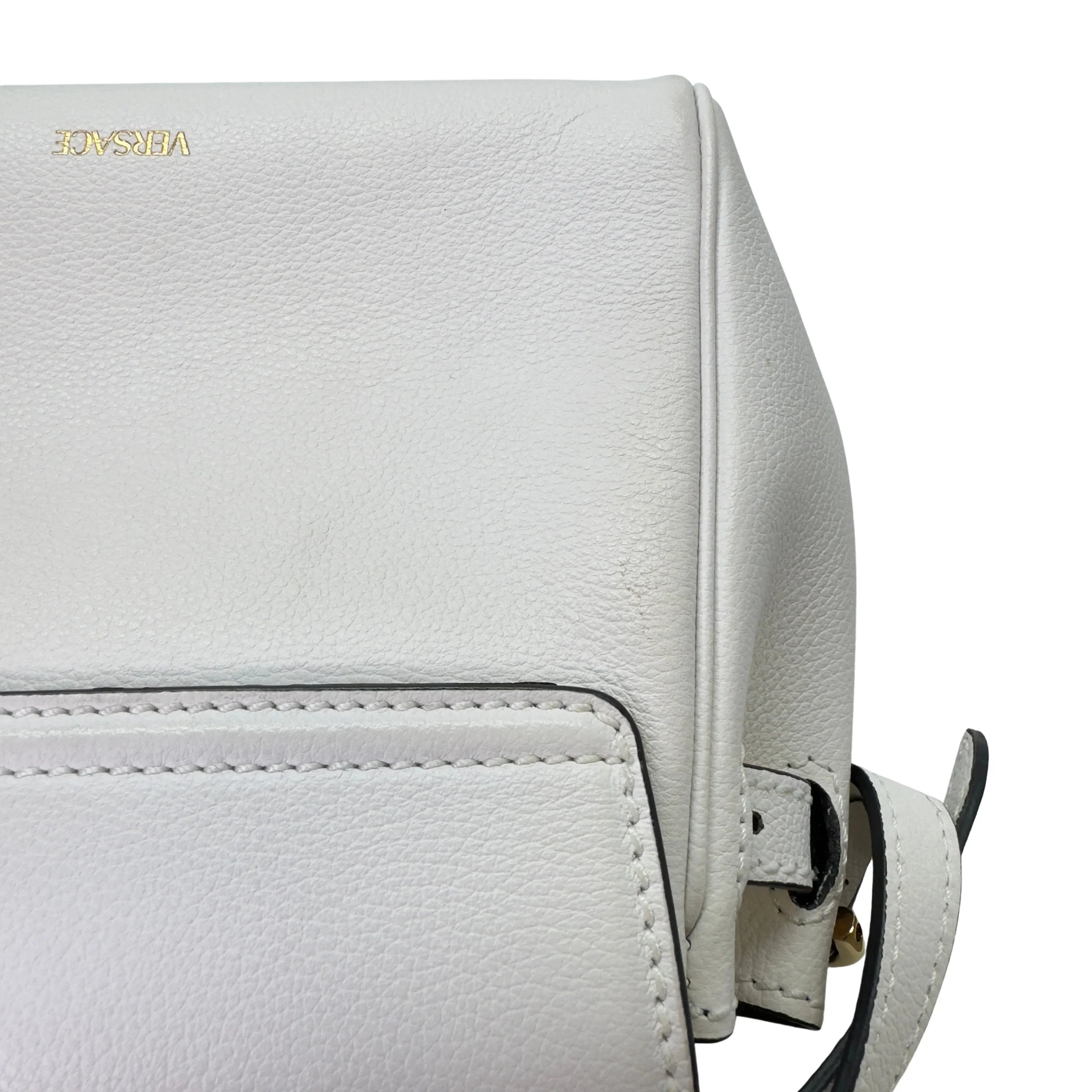 Versace La Medusa Small Crossbody Bag White - Lost Designer