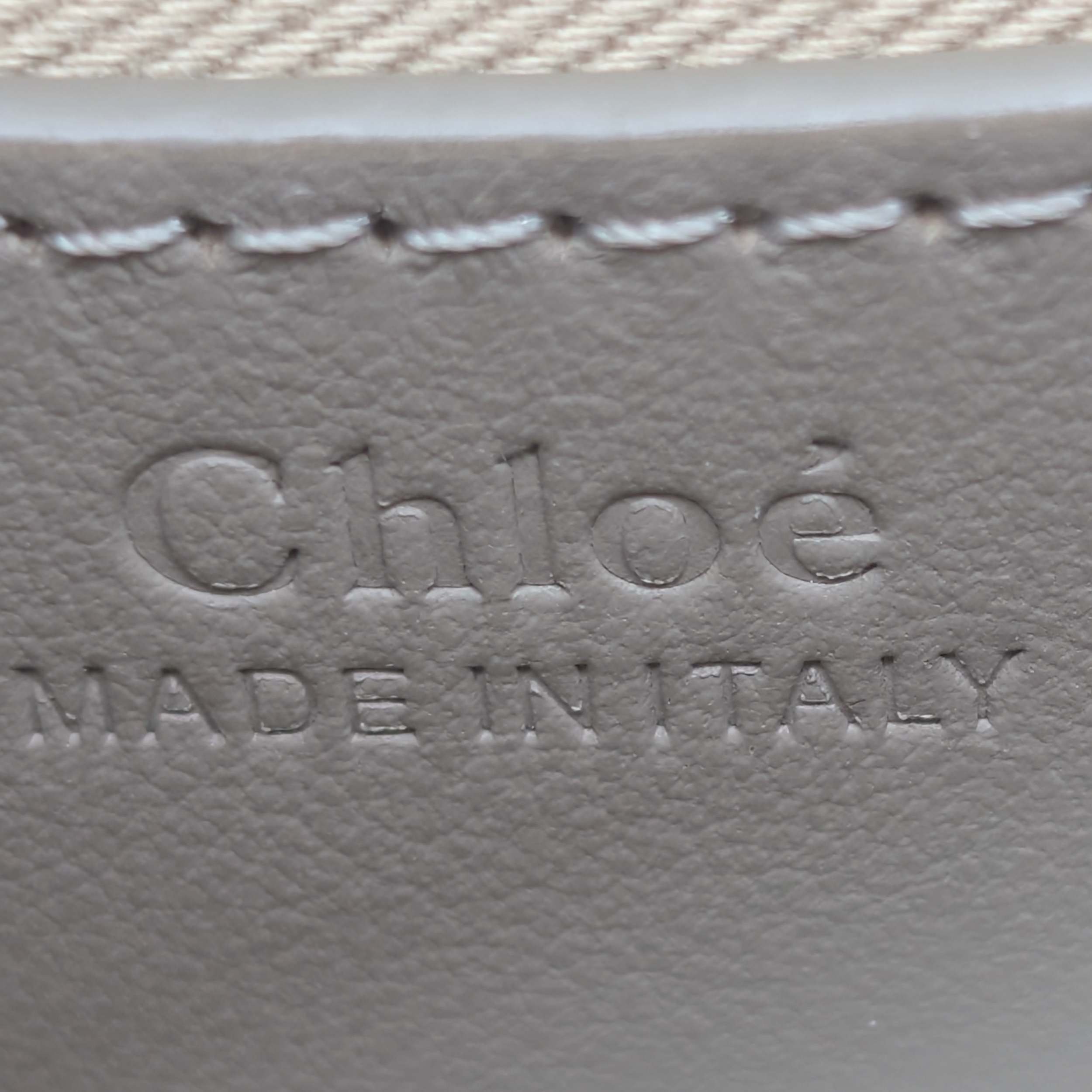Chloe Calfskin Small Tess Bag Motty Grey
