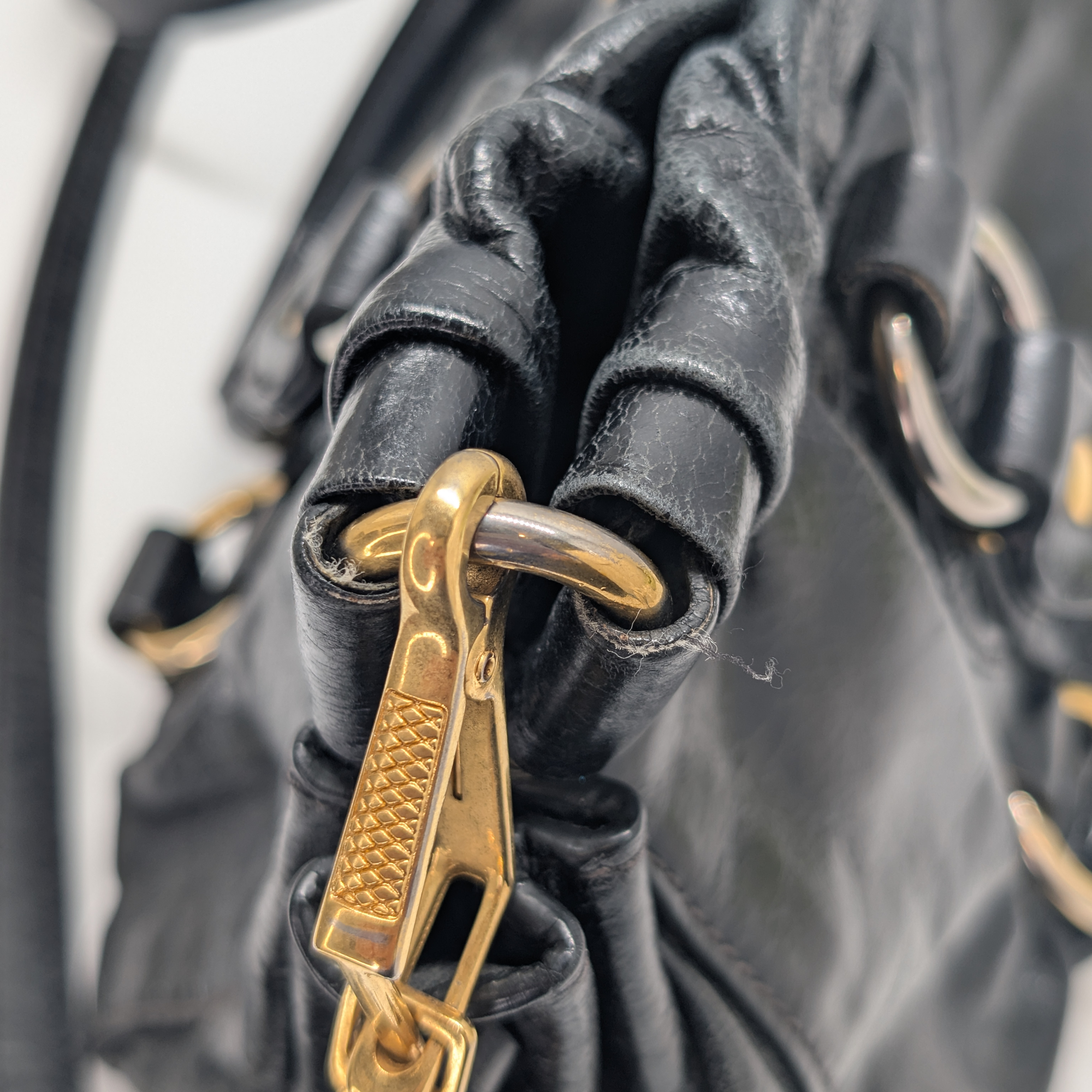 Miu Miu Vitello Crossbody Bag Black