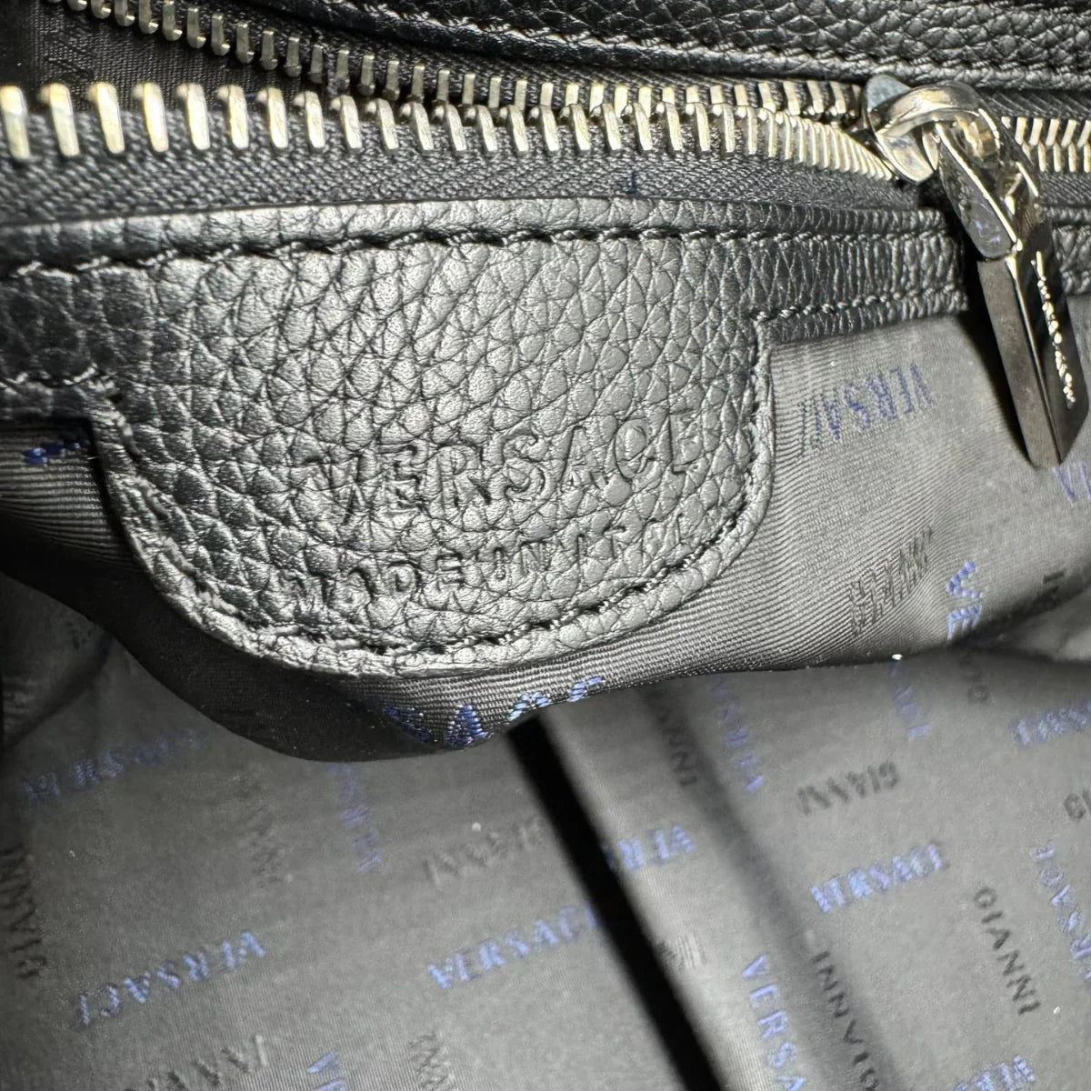 Versace Carry On Large Leather Black - Lost Designer