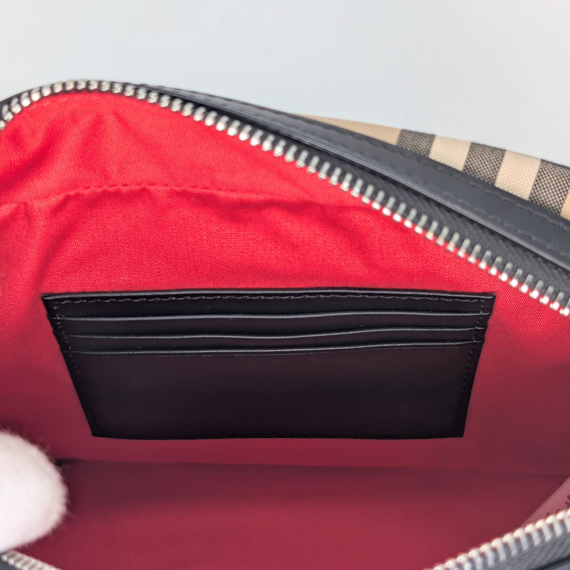 Burberry Vintage Check Crossbody Bag Beige