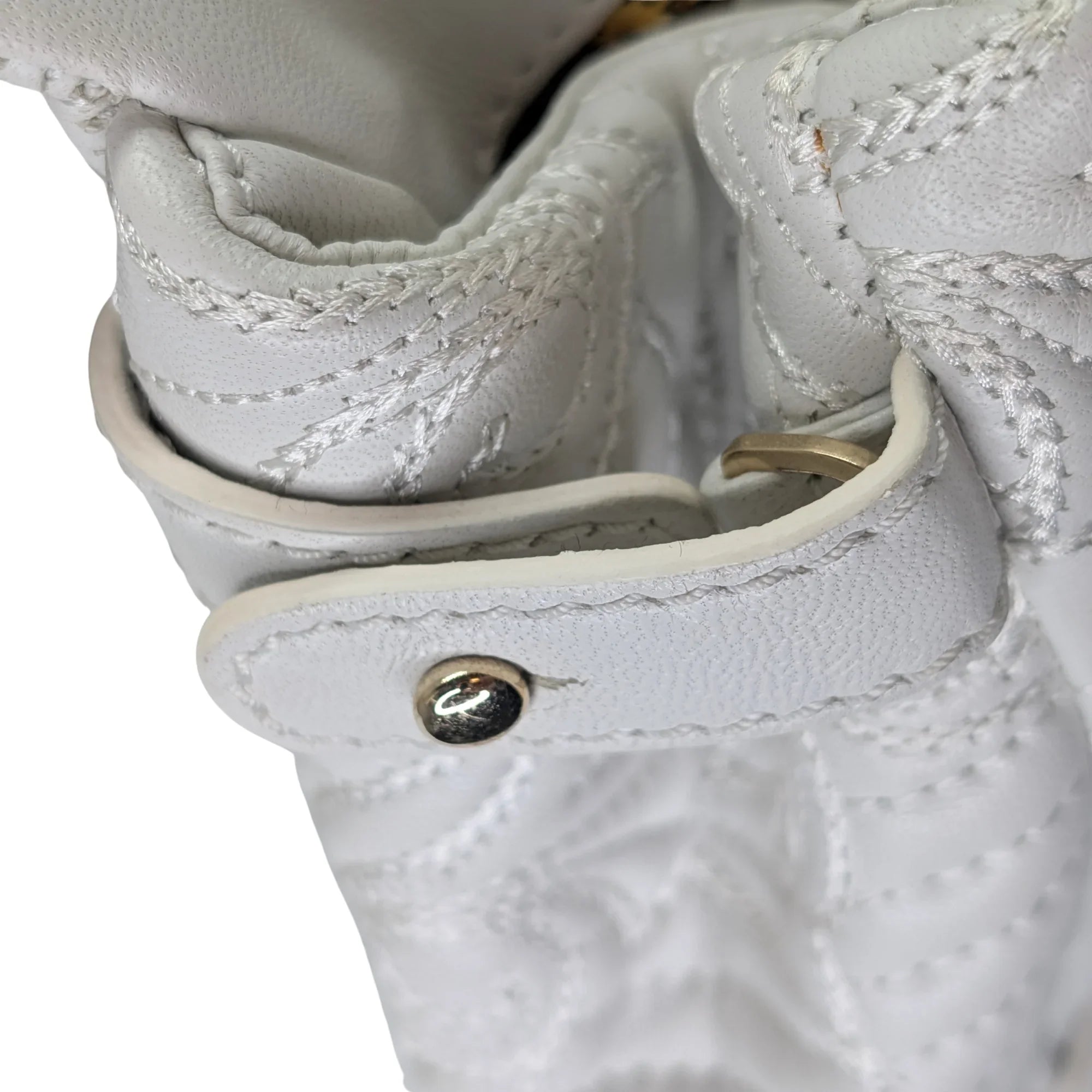 Versace Vanitas Barocco Handbag White - Lost Designer