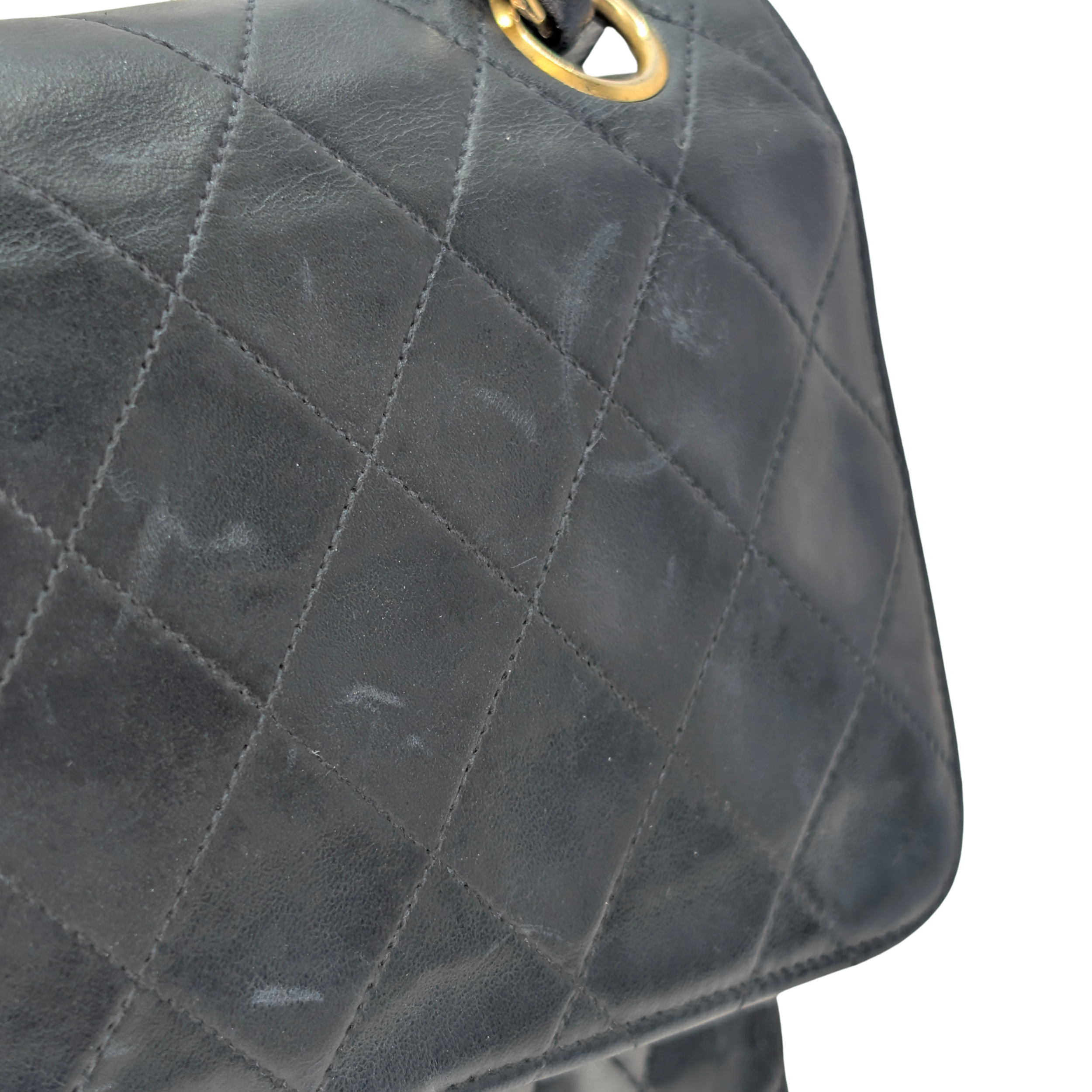 Chanel 复古经典款双翻盖中号手袋 黑色