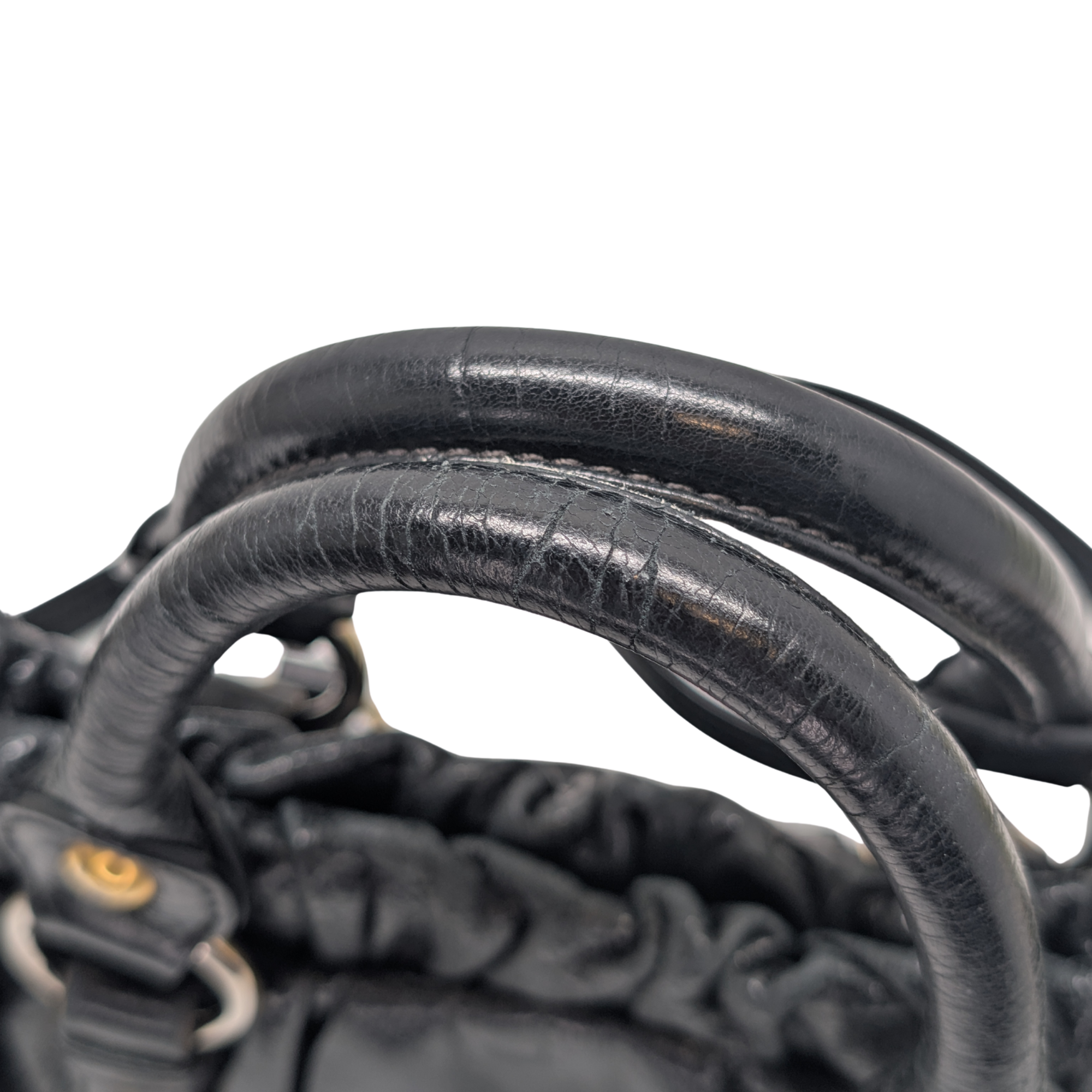 Miu Miu Vitello Crossbody Bag Black