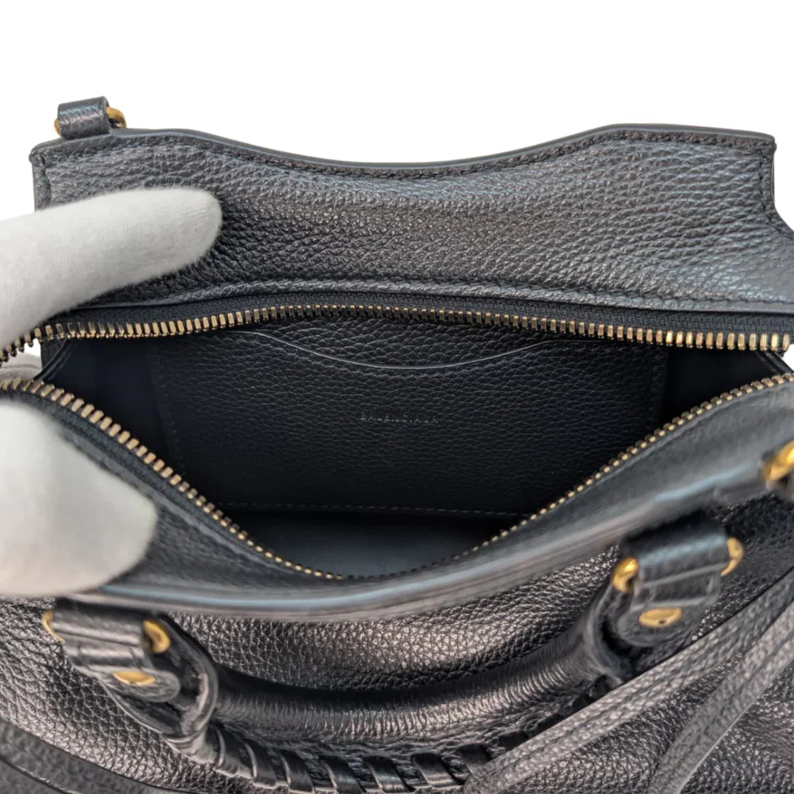 Balenciaga Neo Classic Gold Hardware Mini City Black - Lost Designer