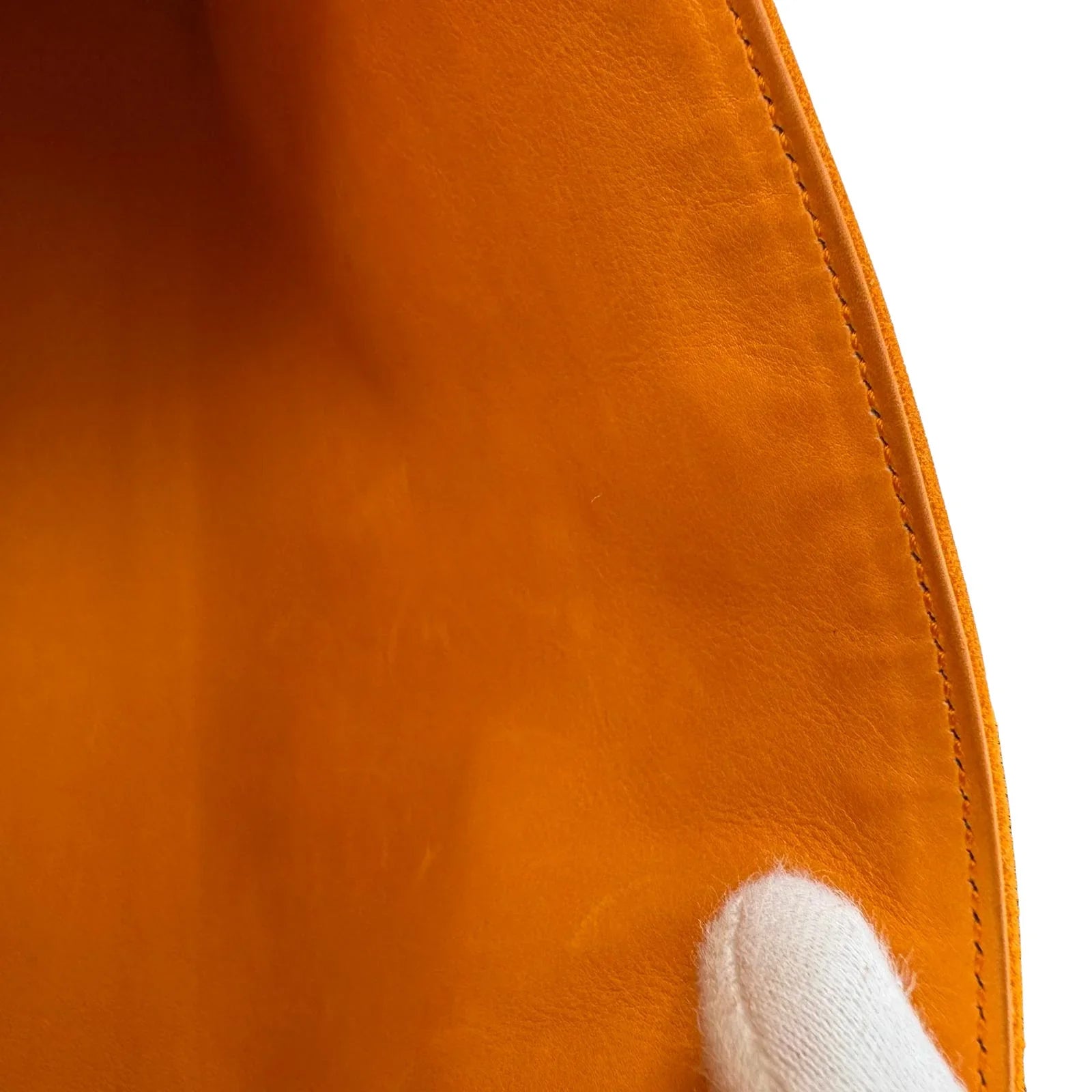 Hermès Kelly Pochette Orange H Veau Doblis Suede PWH ☐ I Stamp - Lost Designer