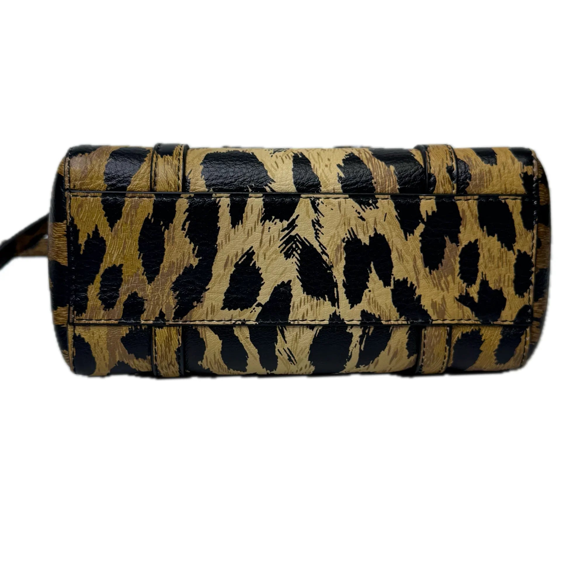 Balenciaga Calfskin Printed Leopard XXS Everyday Tote Bag w Strap