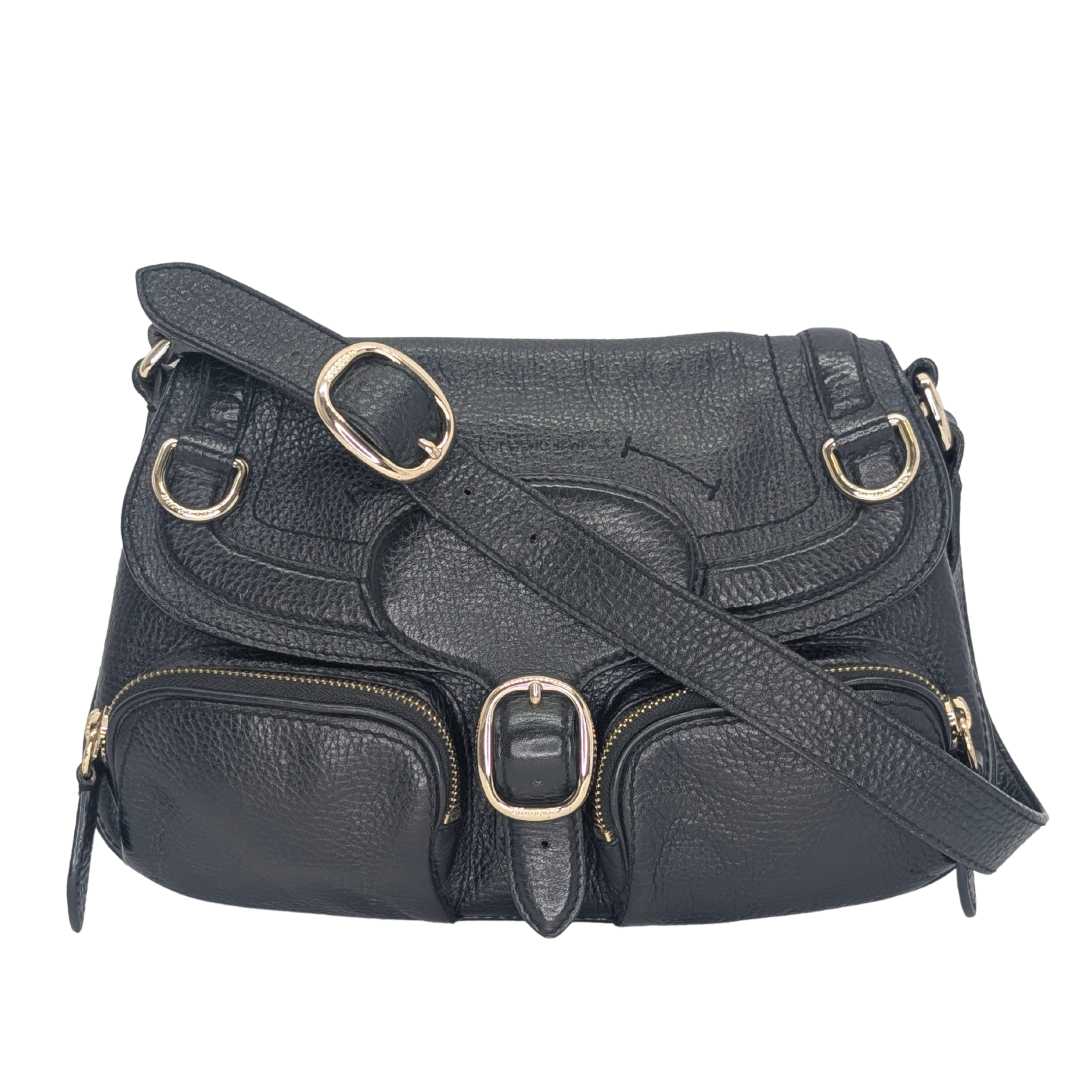 Burberry Leather Shoulder Bag Black