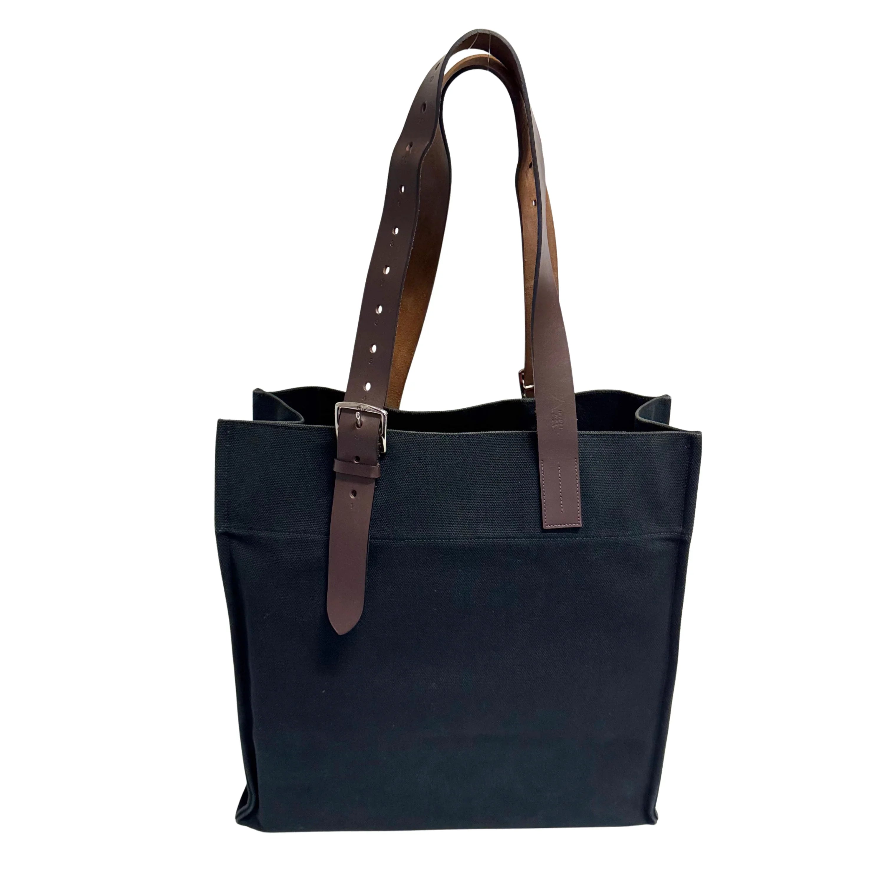Hermés Etriviére Tote Bag Cotton Canvas Black - Lost Designer
