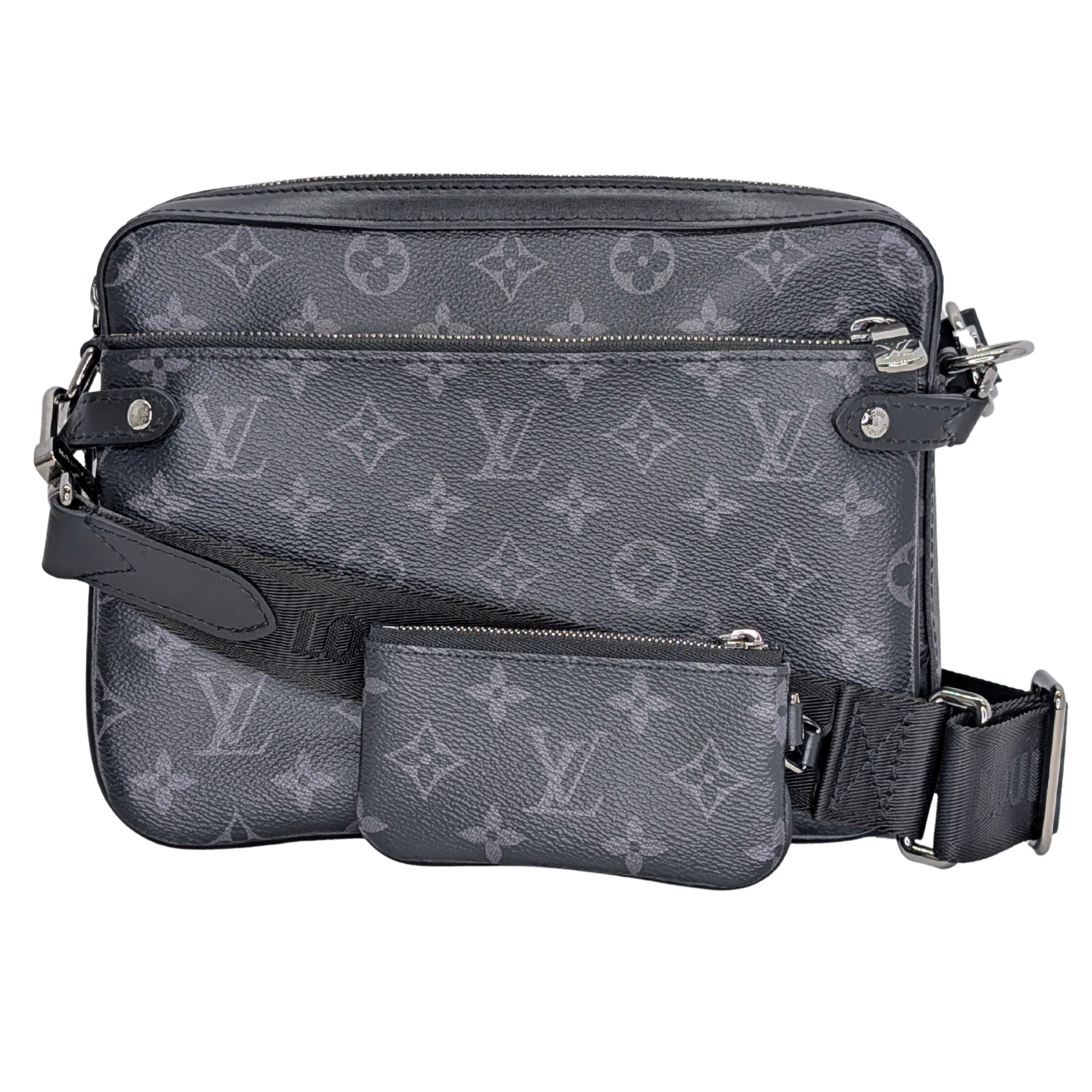 Louis Vuitton Trio Messenger Monogram Bag Black