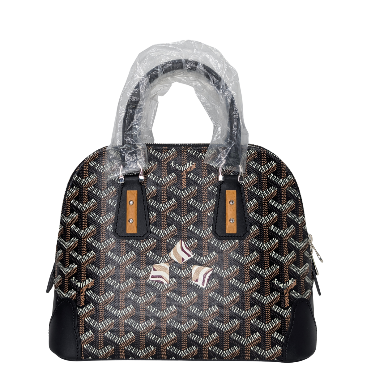 Goyard Mini Vendome Top Handle Bag Black