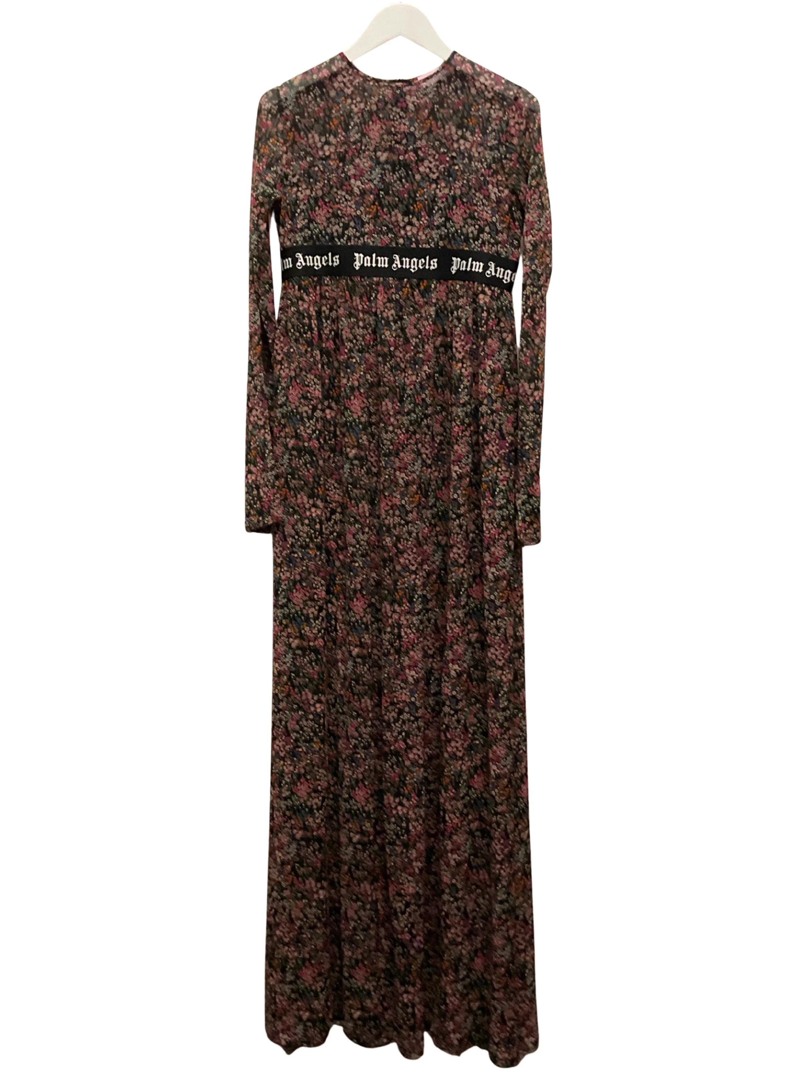 Palm Angels Long Dress Floral Multicolour 42 - Lost Designer