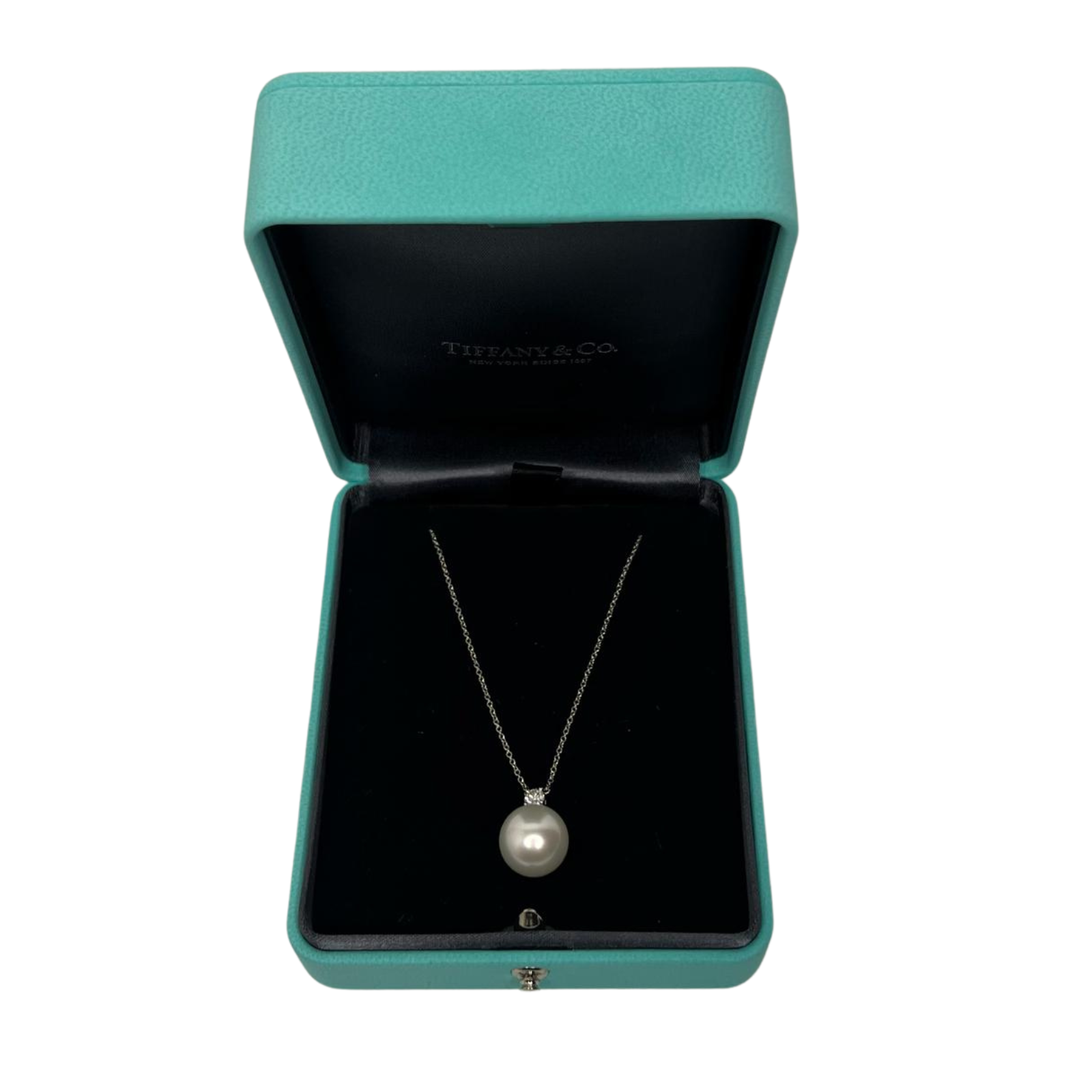 Tiffany & Co. South Sea Noble Pearl Necklace – 0.17 ct Diamond / Platinum