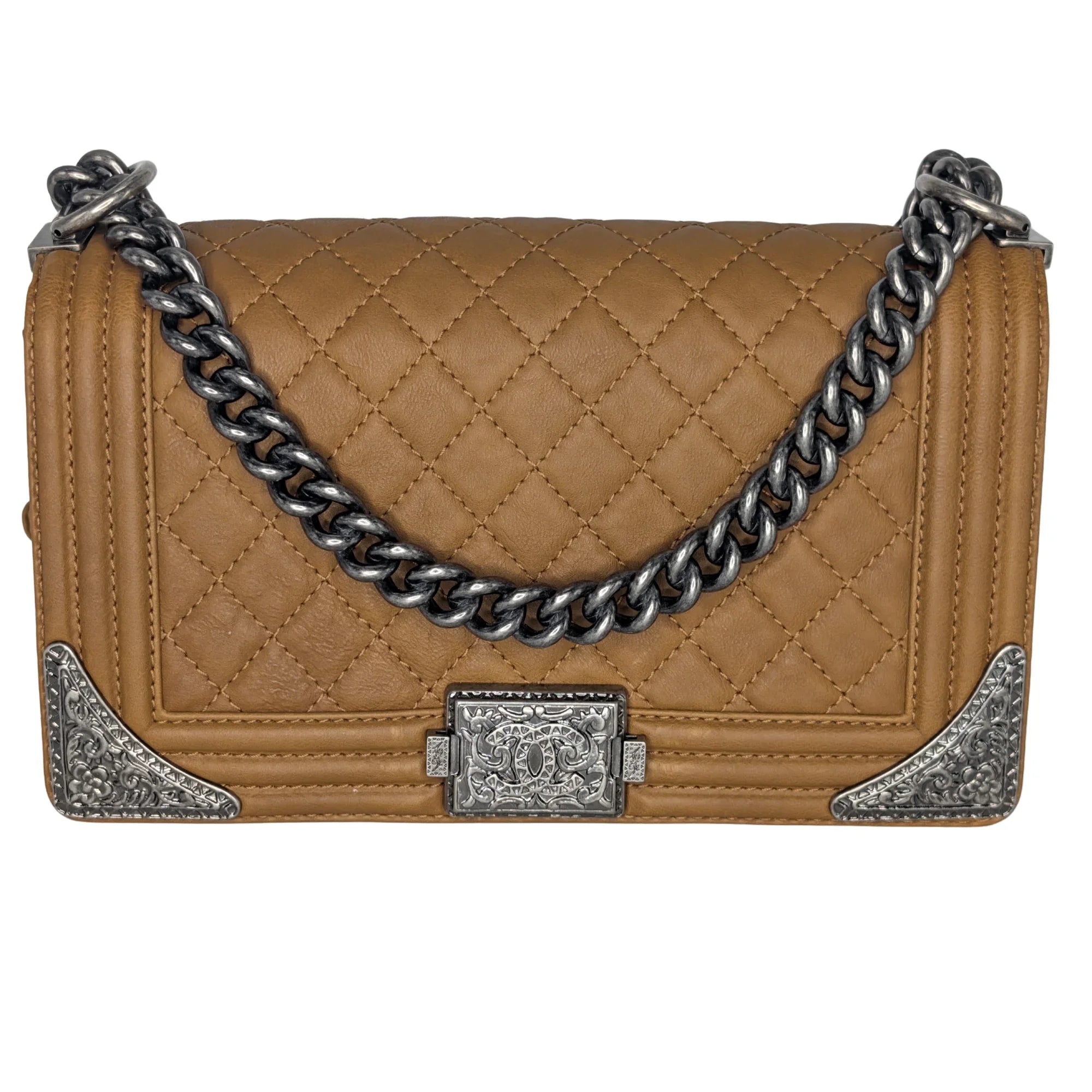 Chanel Paris-Dallas Boy Flap Bag Brown - Lost Designer
