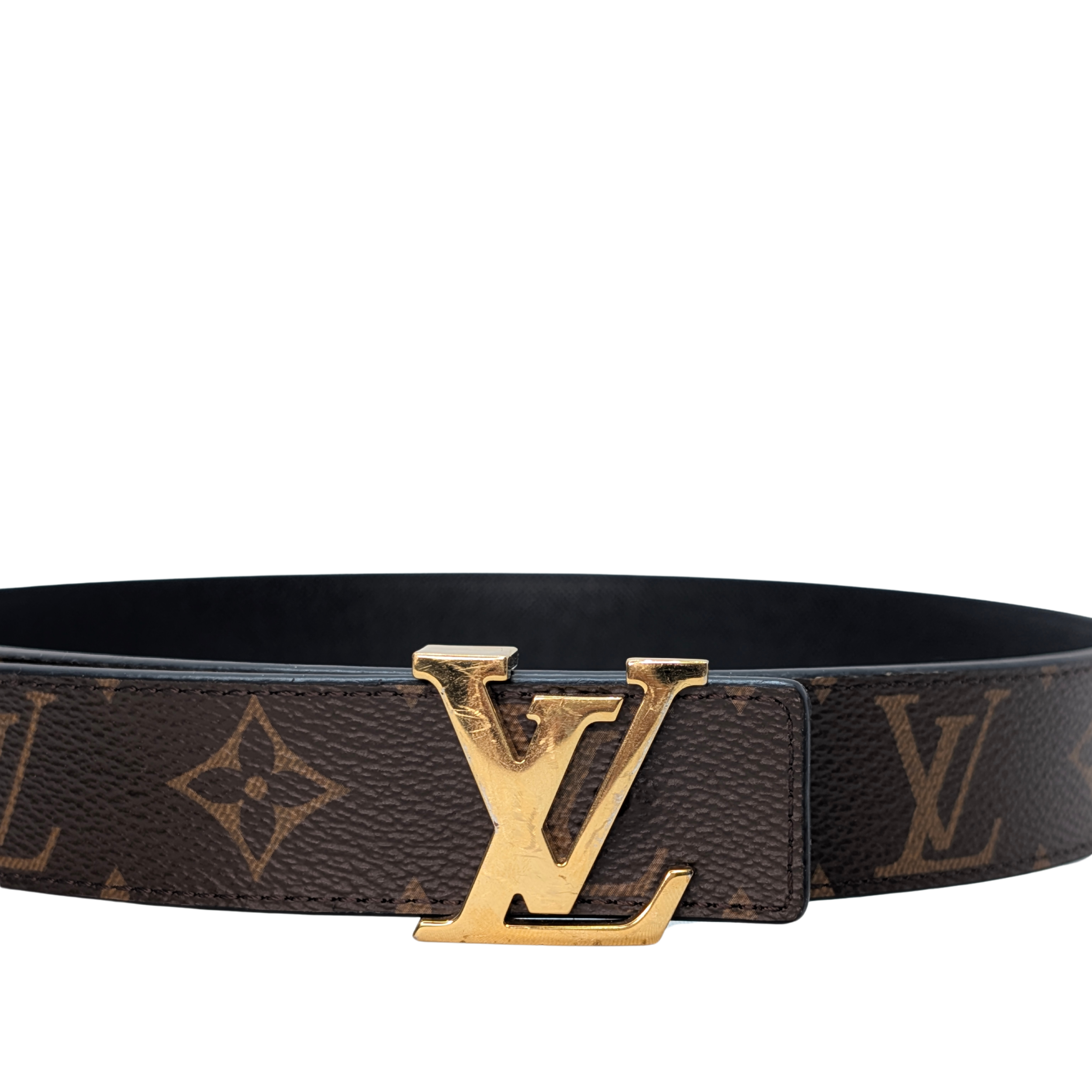 Louis Vuitton LV Initiales 30mm Monogram Reversible Belt