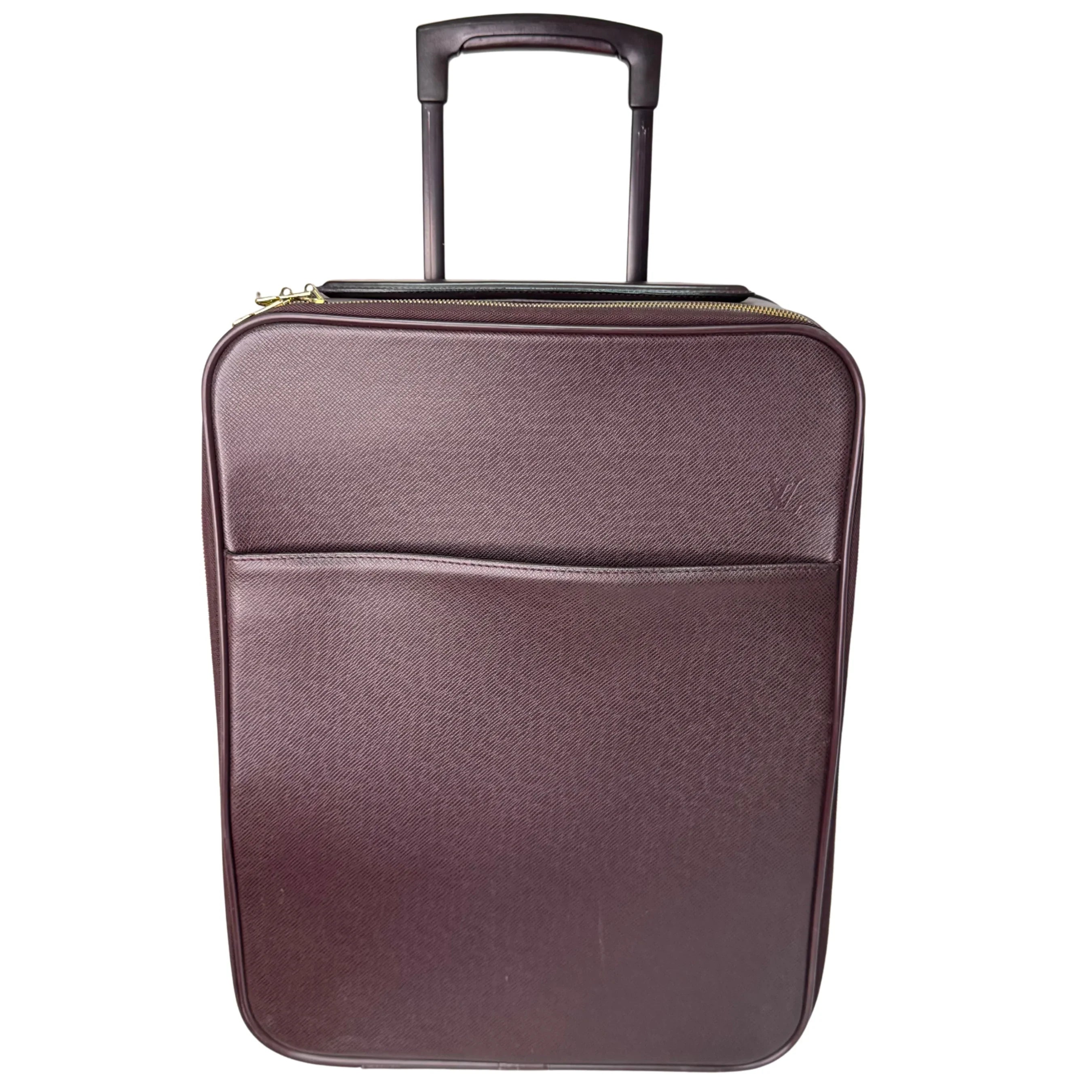 Louis Vuitton Pegase 45 Luggage Bag Leather Burgundy - Lost Designer