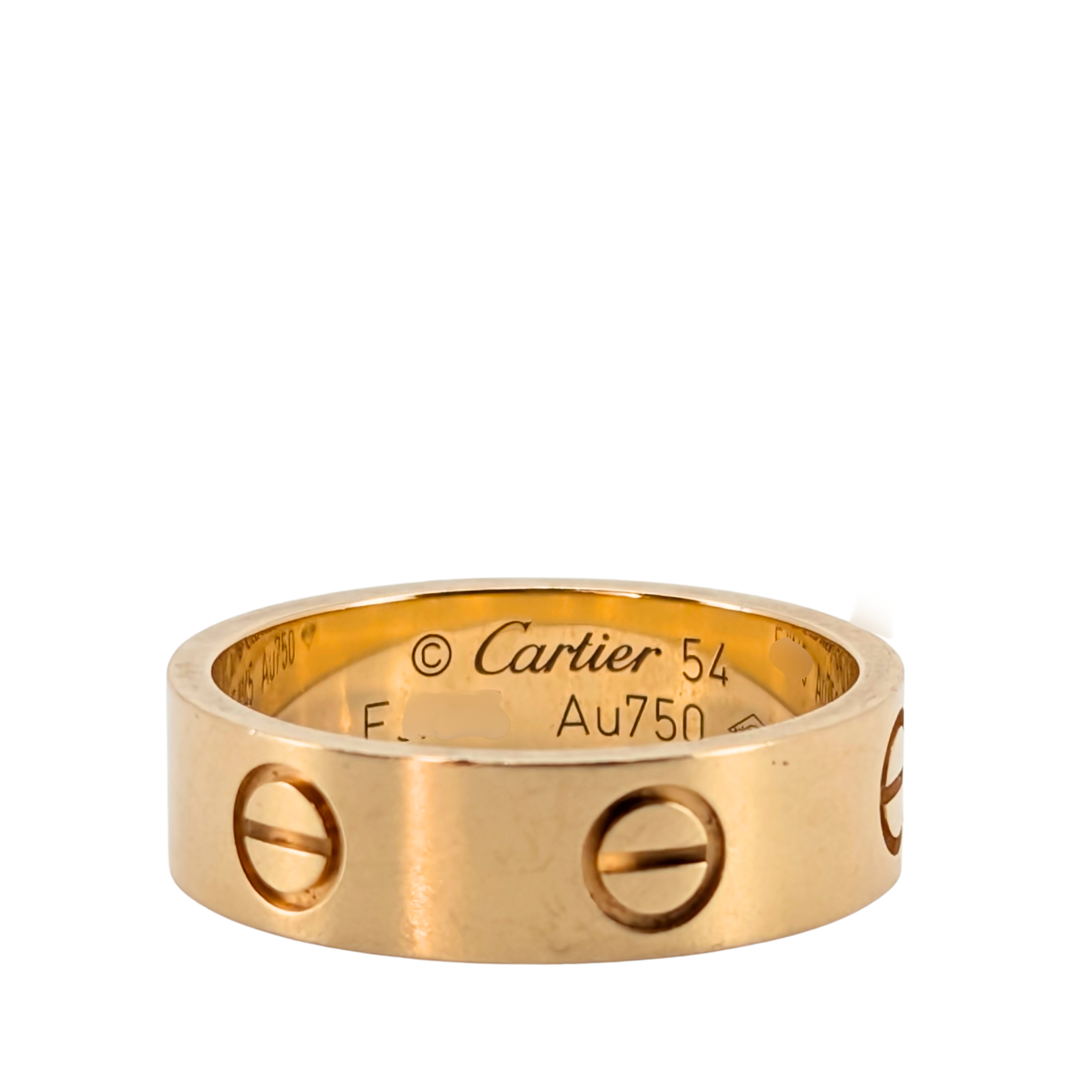 Cartier Love Ring Classic Model 18K Gold size 54