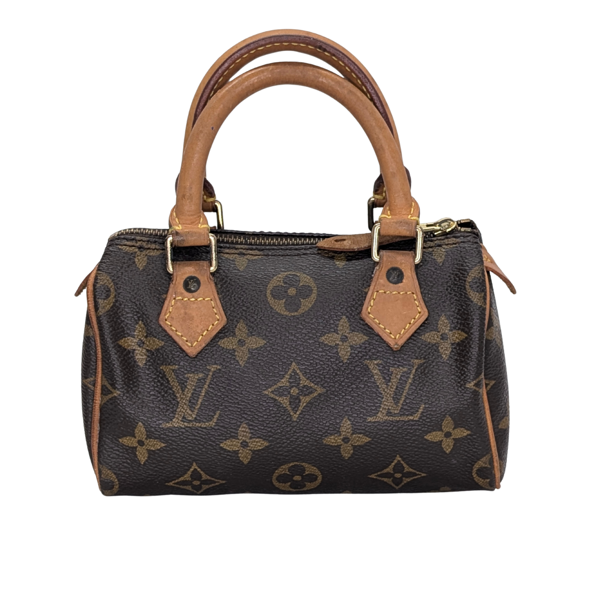 Louis Vuitton Nano Speedy Monogram Handbag Brown