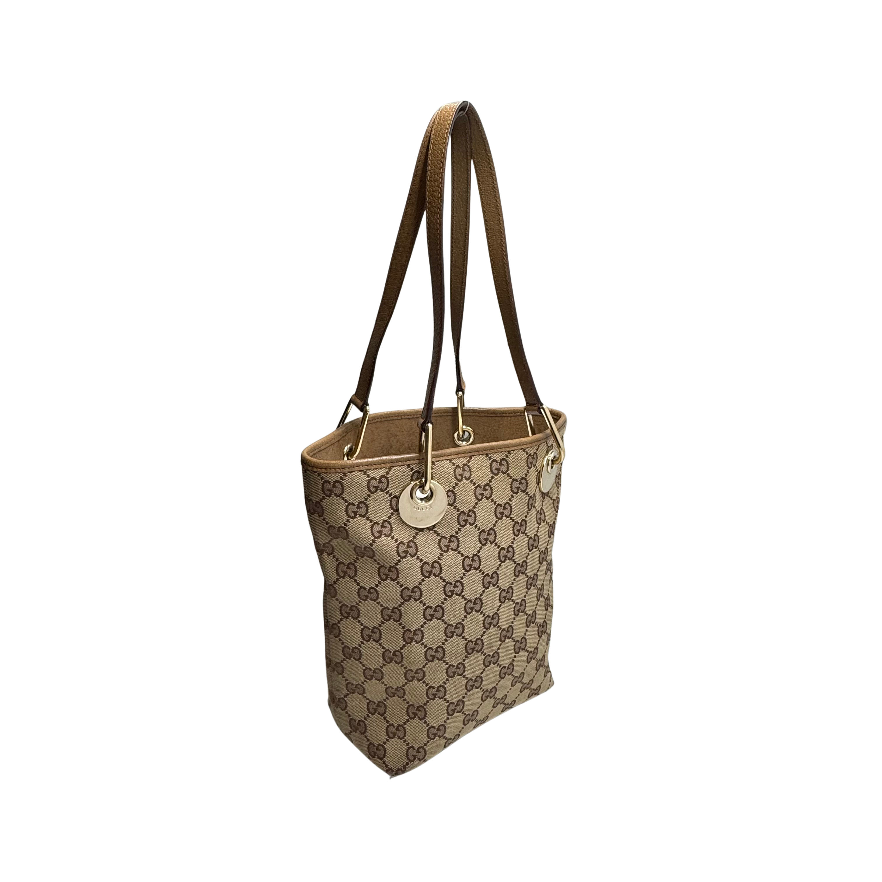 Gucci GG Canvas Tote Bag Brown