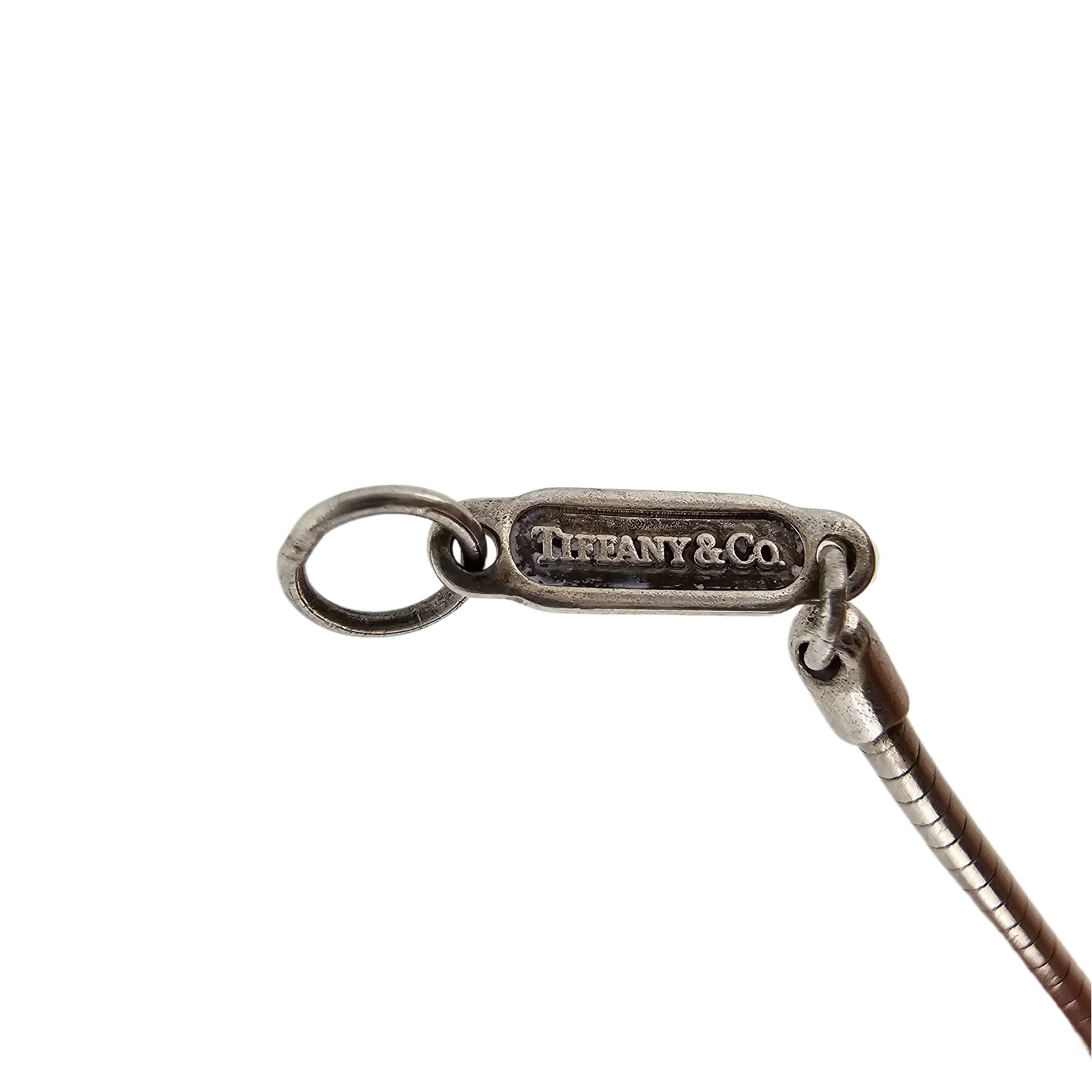 Tiffany & Co Silver Sterling Stencil Star Necklace Choker - Lost Designer