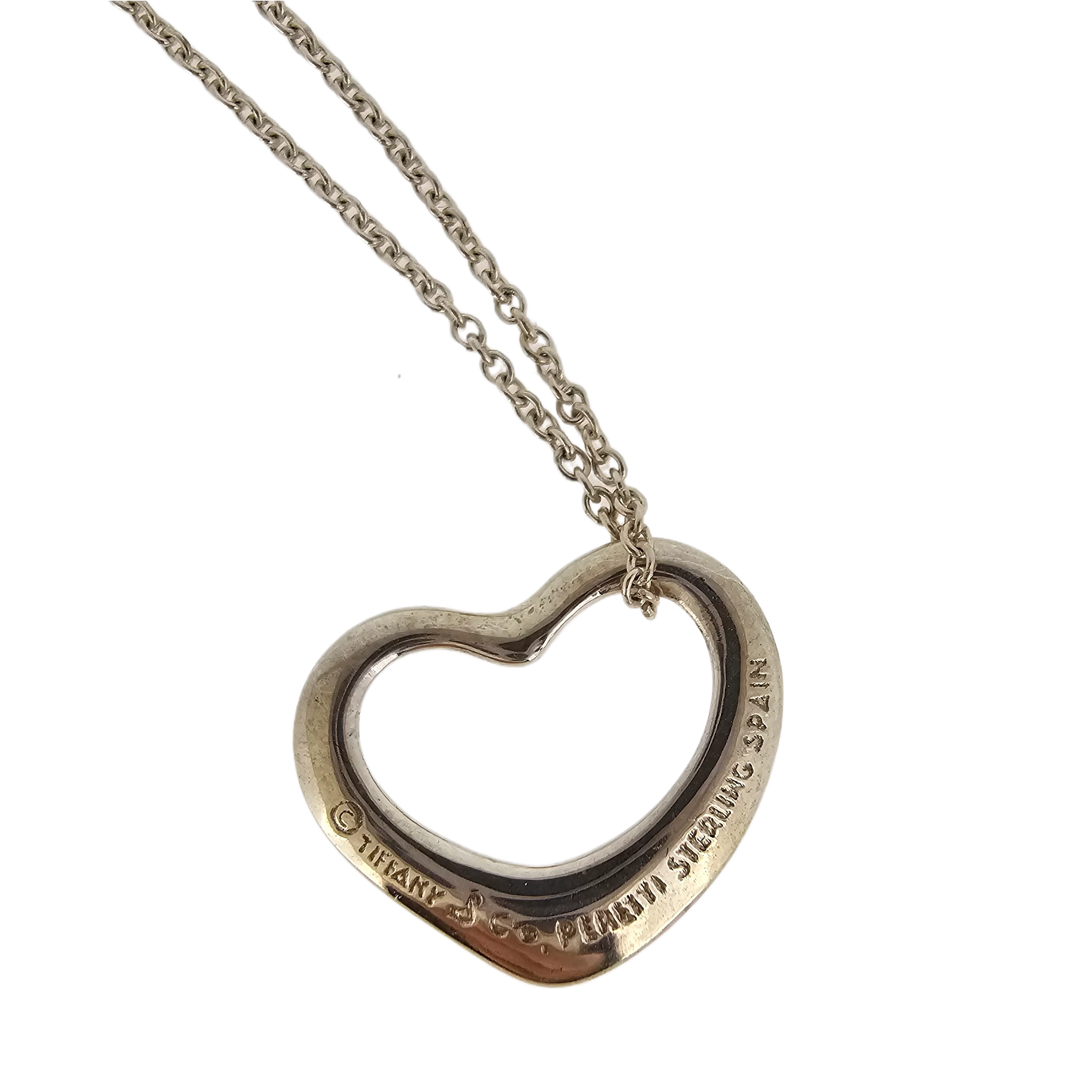 Tiffany & Co Elsa Peretti Small Heart Sterling Silver Necklace - Lost Designer