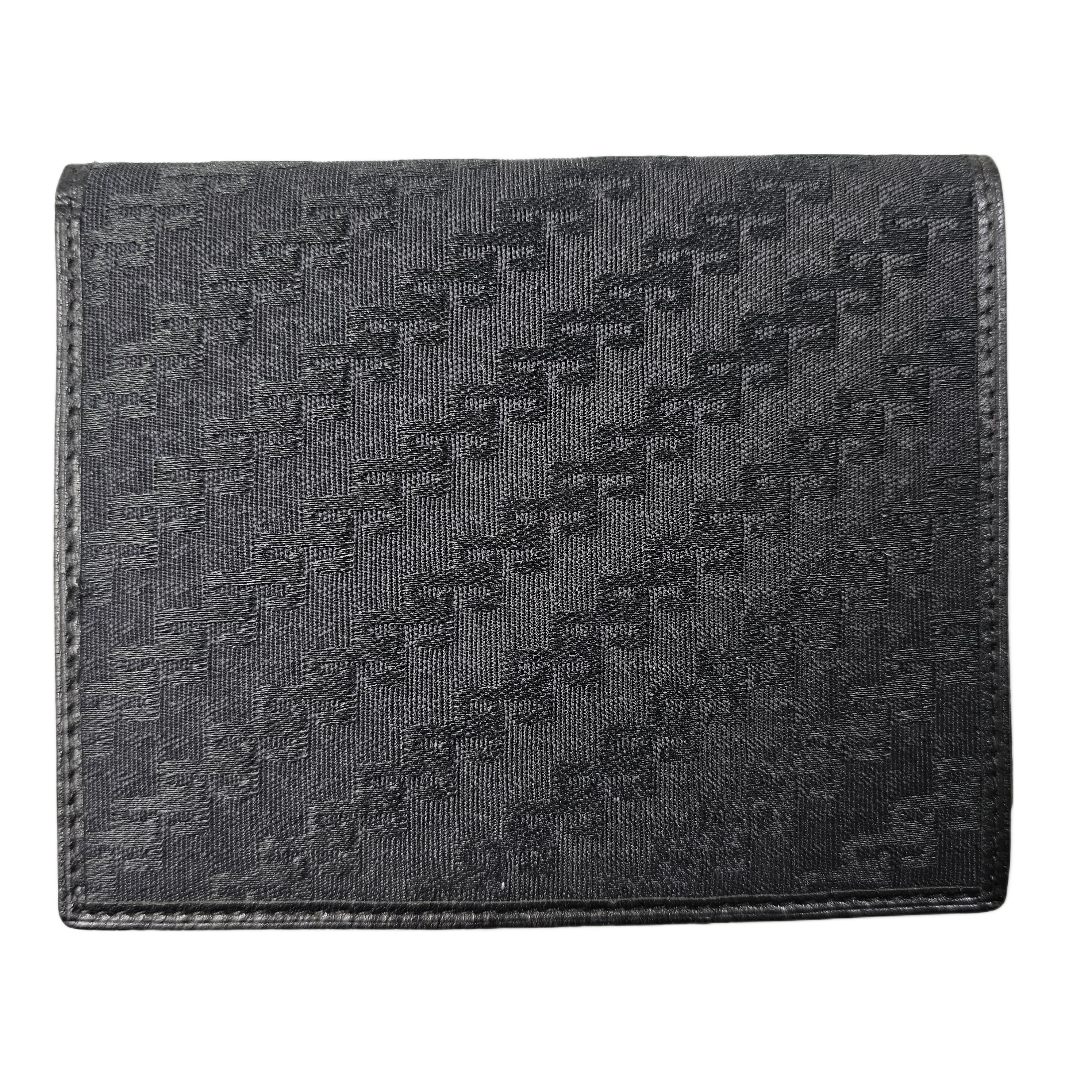 Gucci Black Monogram & Canvas Wallet