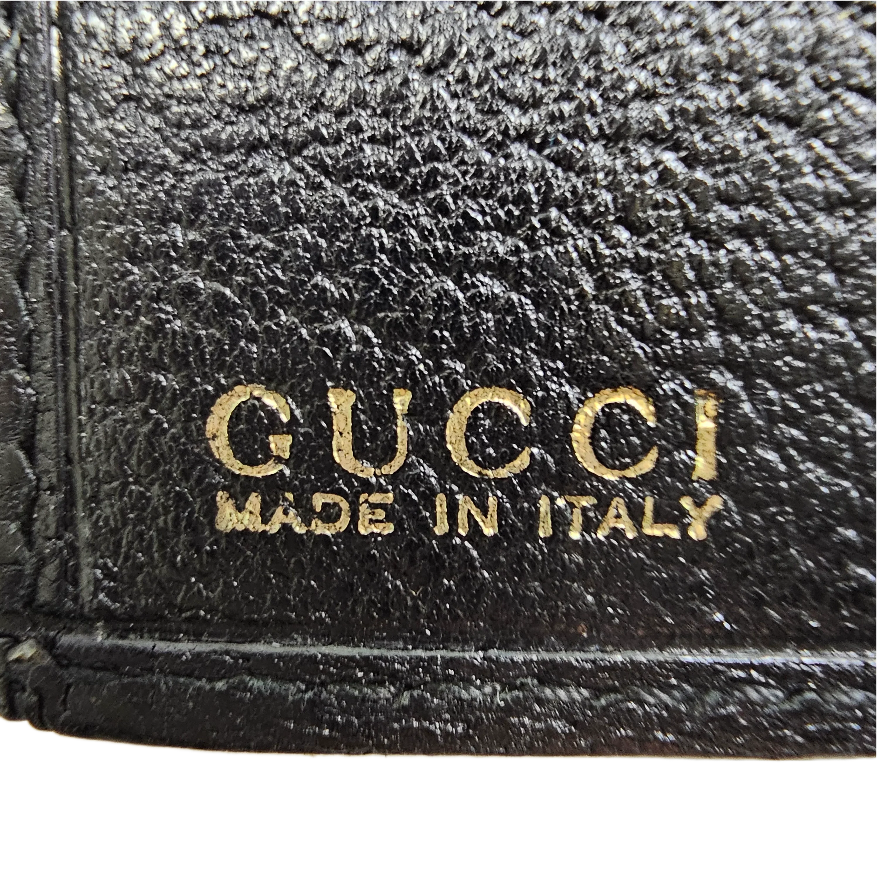 Gucci Black Monogram & Canvas Wallet - Lost Designer