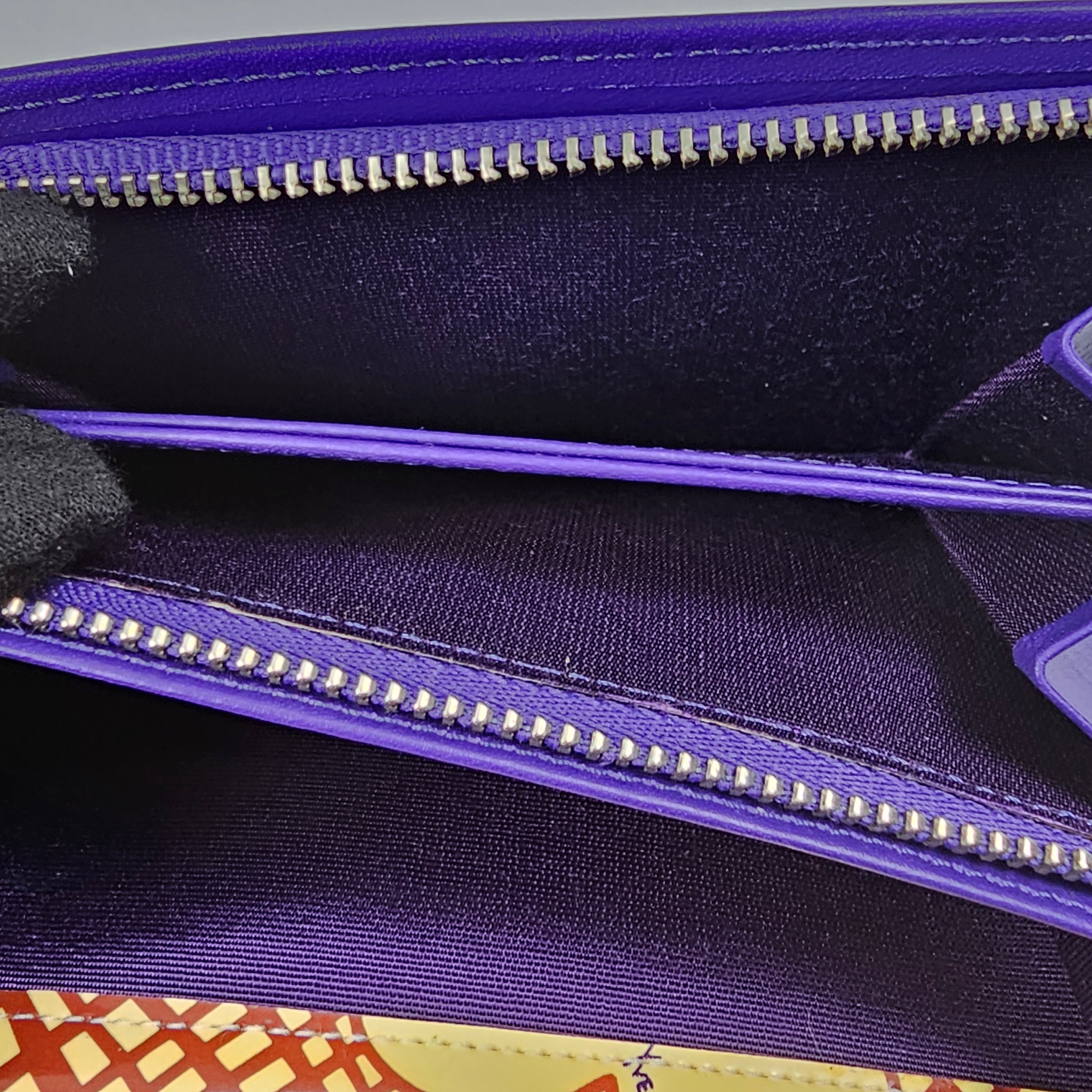 Yves Saint Laurent Abstract Canvas Wallet