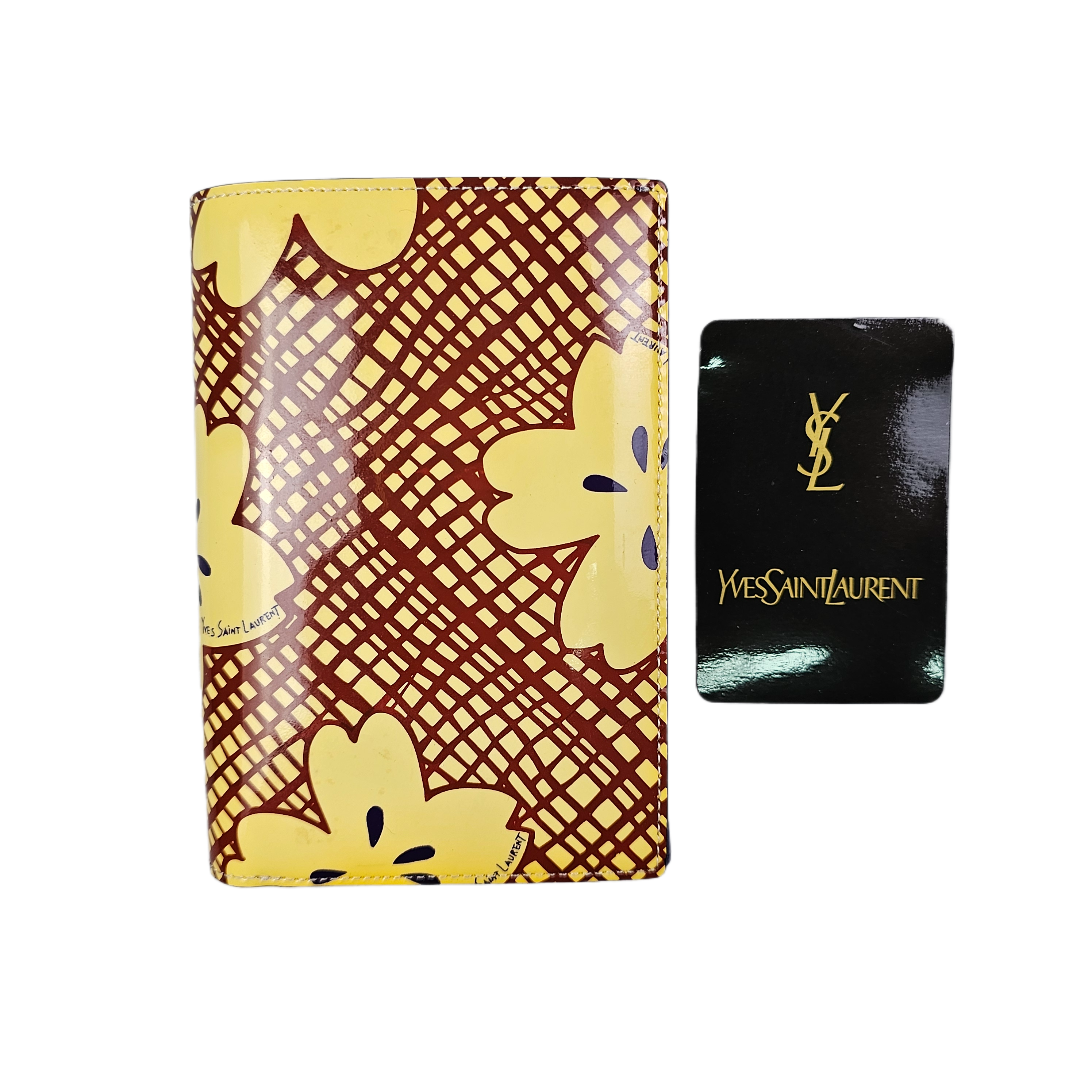 Yves Saint Laurent Abstract Canvas Wallet