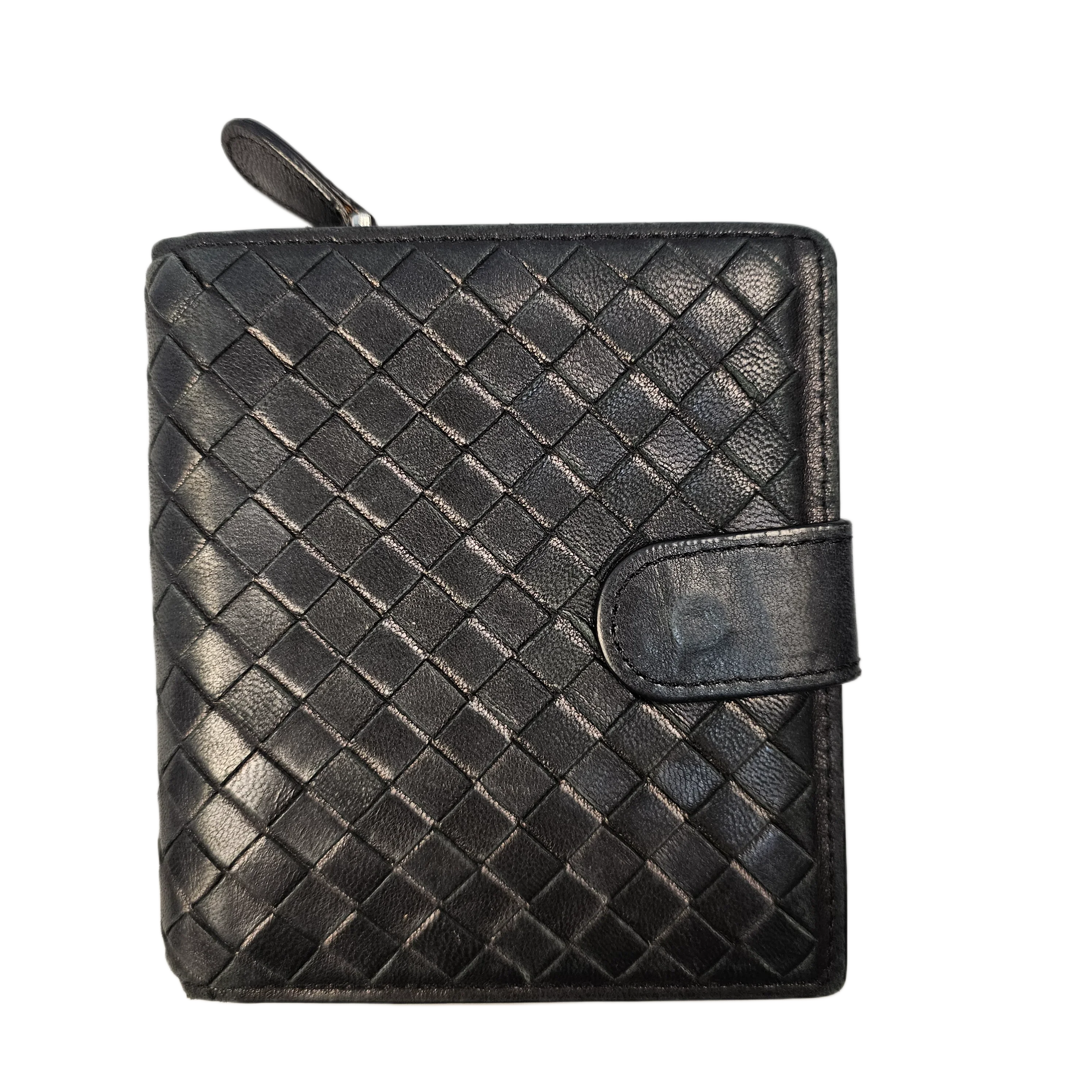 Bottega Veneta Intrecciato Black Leather Wallet
